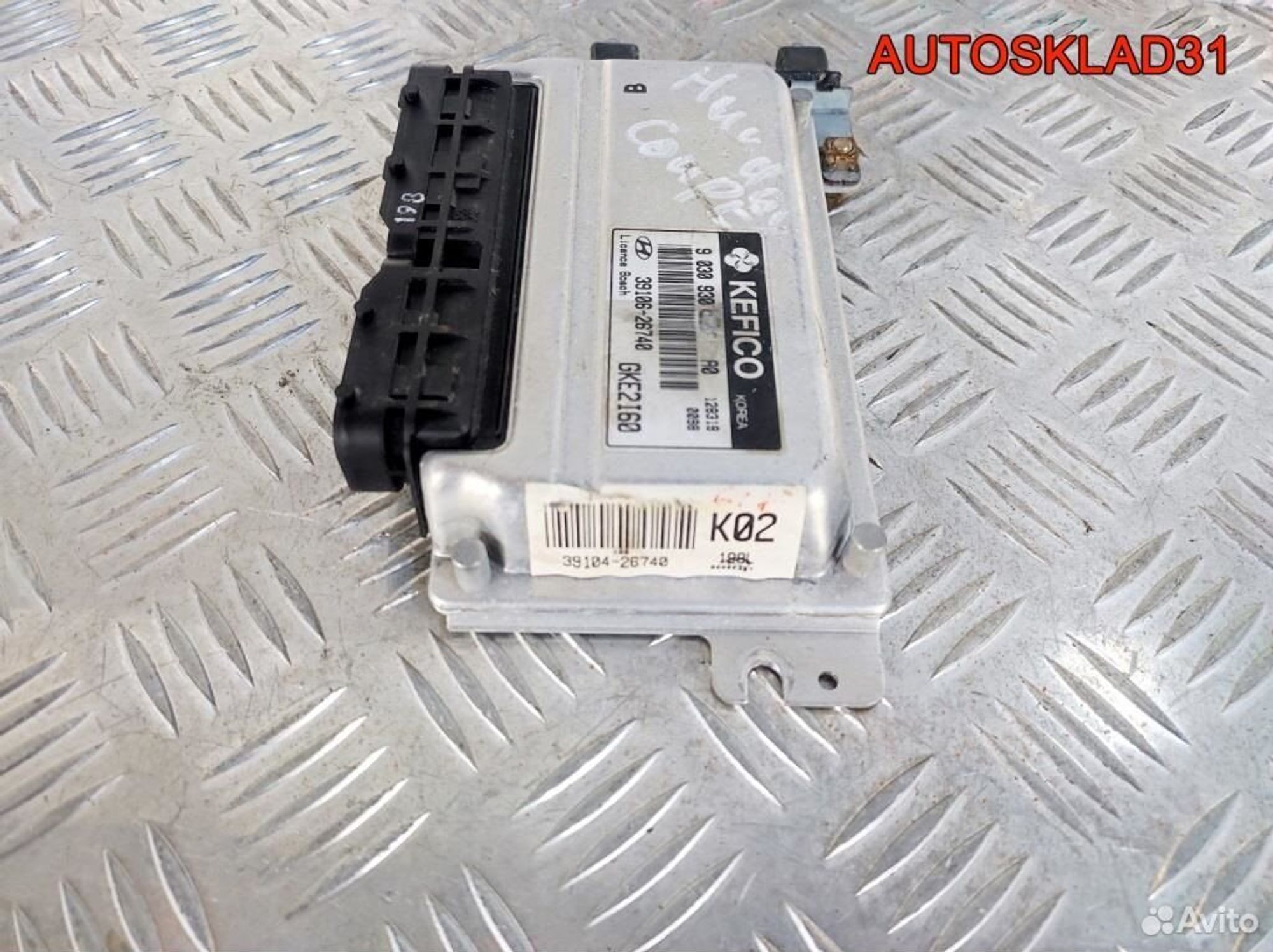 Блок эбу Hyundai Coupe 1,6 G4ED 3910626740 Бензин, 5200 рублей, Дубовое