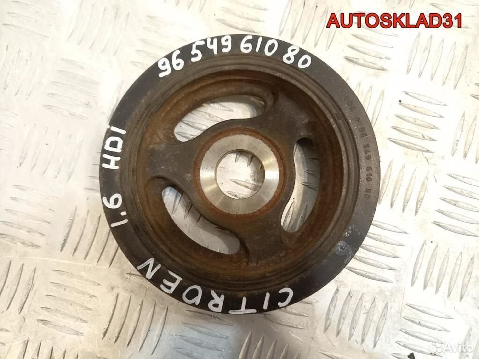 Шкив коленвала Citroen C4 1.6 9654961080 дизель, 1100 рублей, Дубовое