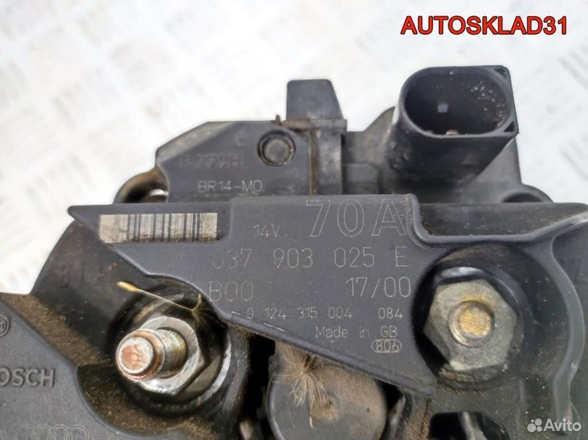 Генератор 70A Volkswagen Golf 4 037903025E, 4100 рублей, Дубовое