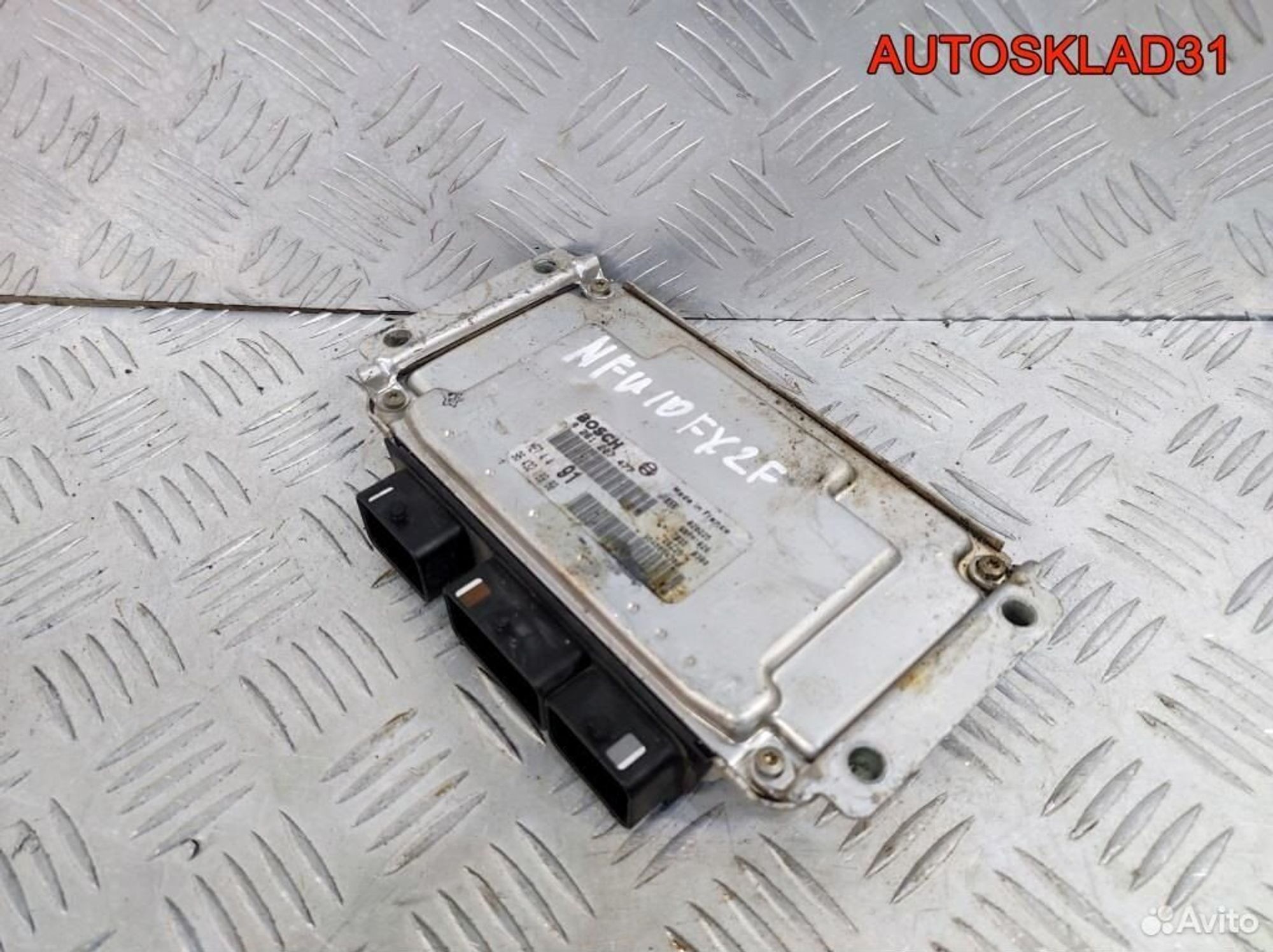 Блок эбу Peugeot 206 NFU10FX2F 9643218980 Бензин, 5200 рублей, Дубовое