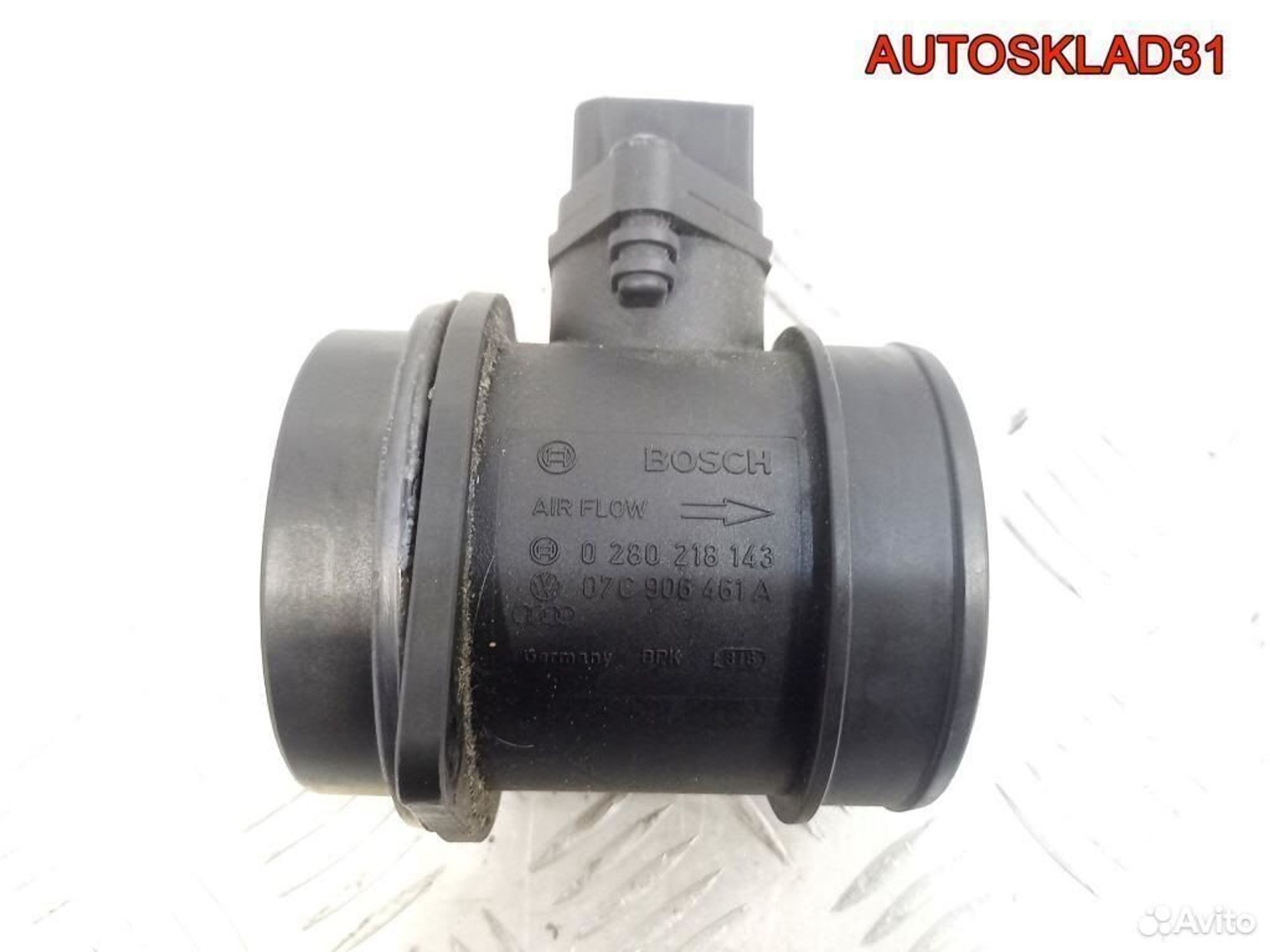 Расходомер воздуха Audi A8 4E 6.0 BHT 07C906461A, 4800 рублей, Дубовое