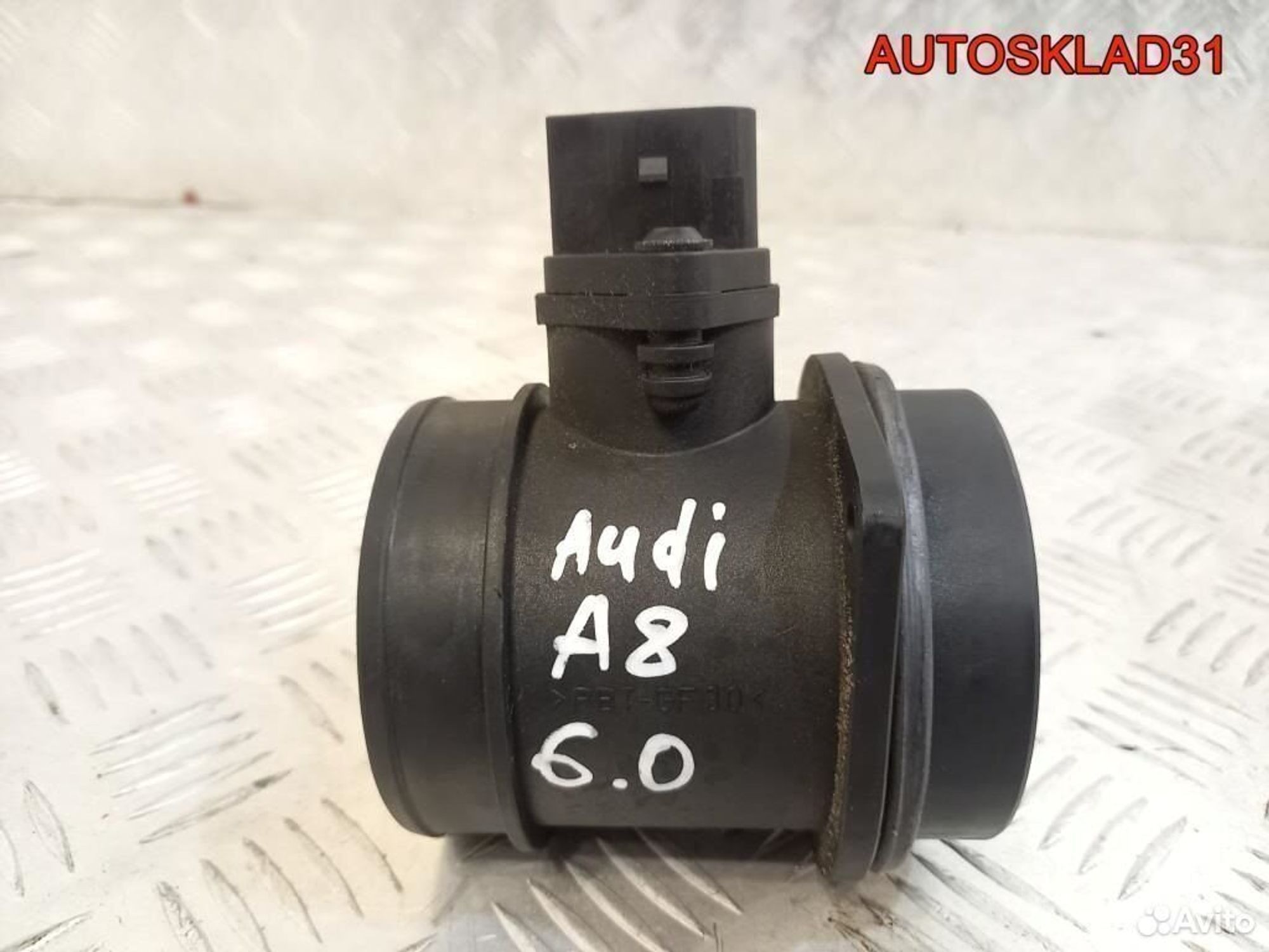 Расходомер воздуха Audi A8 4E 6.0 BHT 07C906461A, 4800 рублей, Дубовое