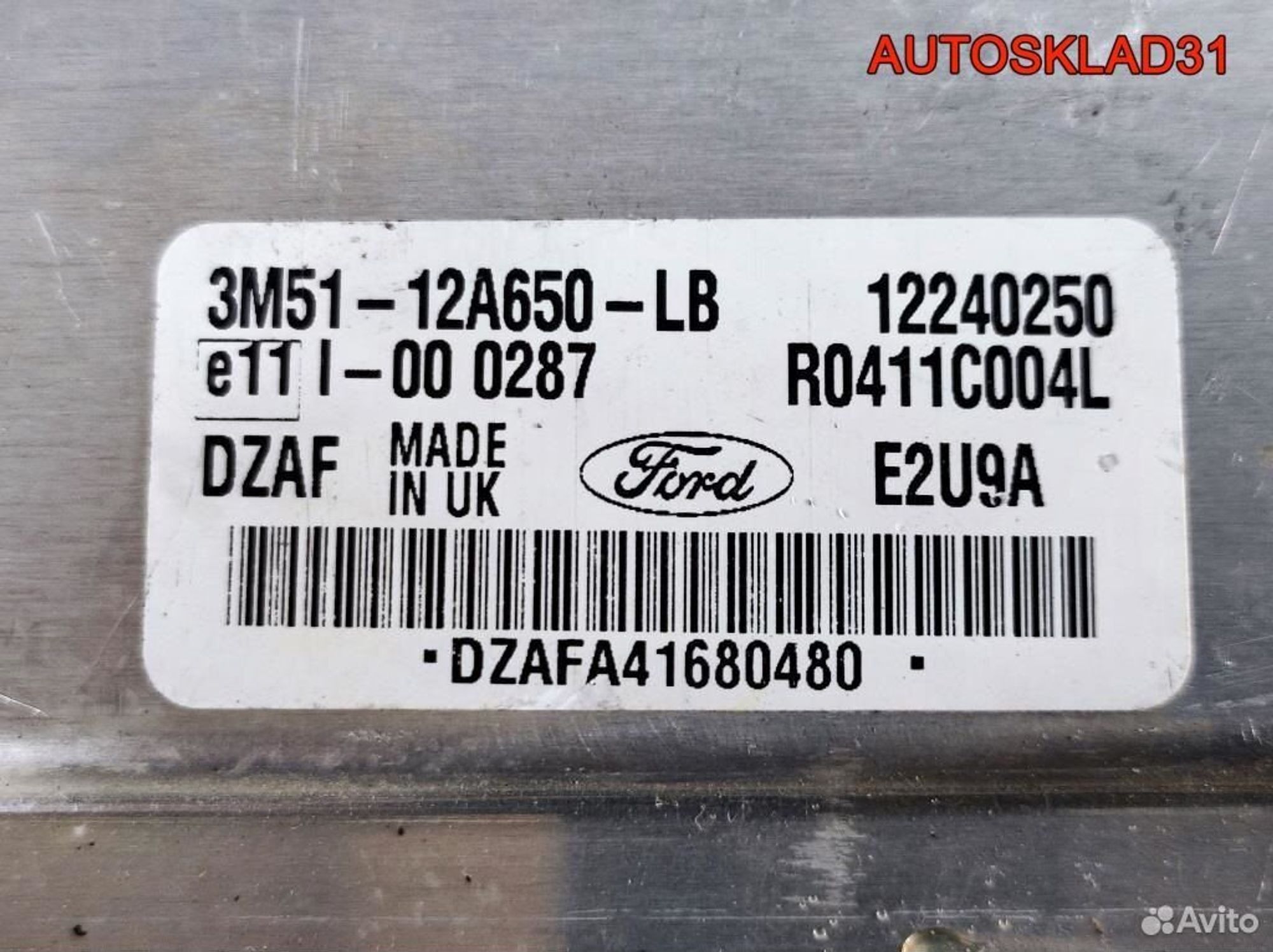 Блок эбу Ford Focus 1 1,8 3M5112A650LB Дизель, 3200 рублей, Дубовое