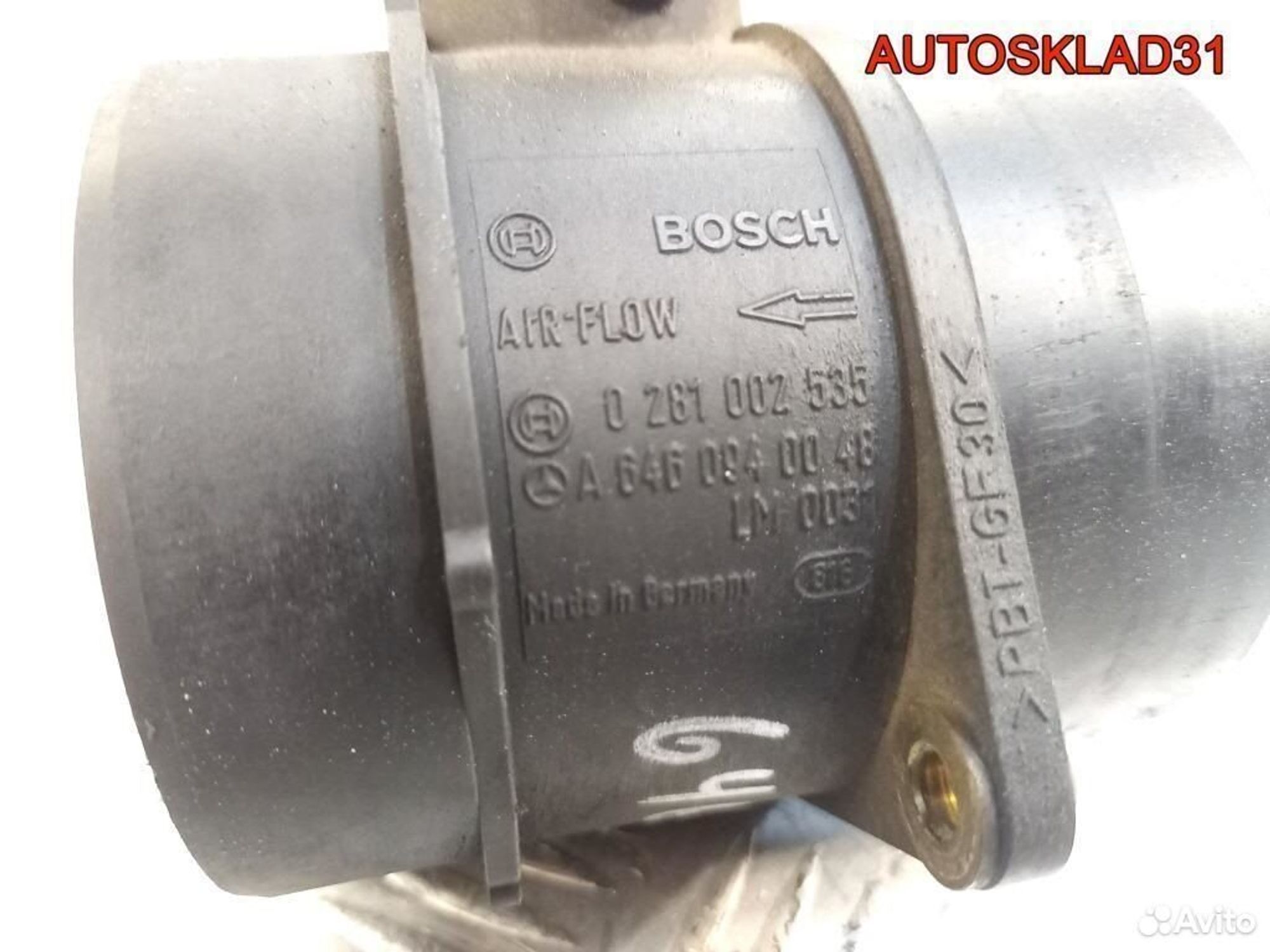 Расходомер воздуха Mercedes Benz W203 A6460940048, 3200 рублей, Дубовое