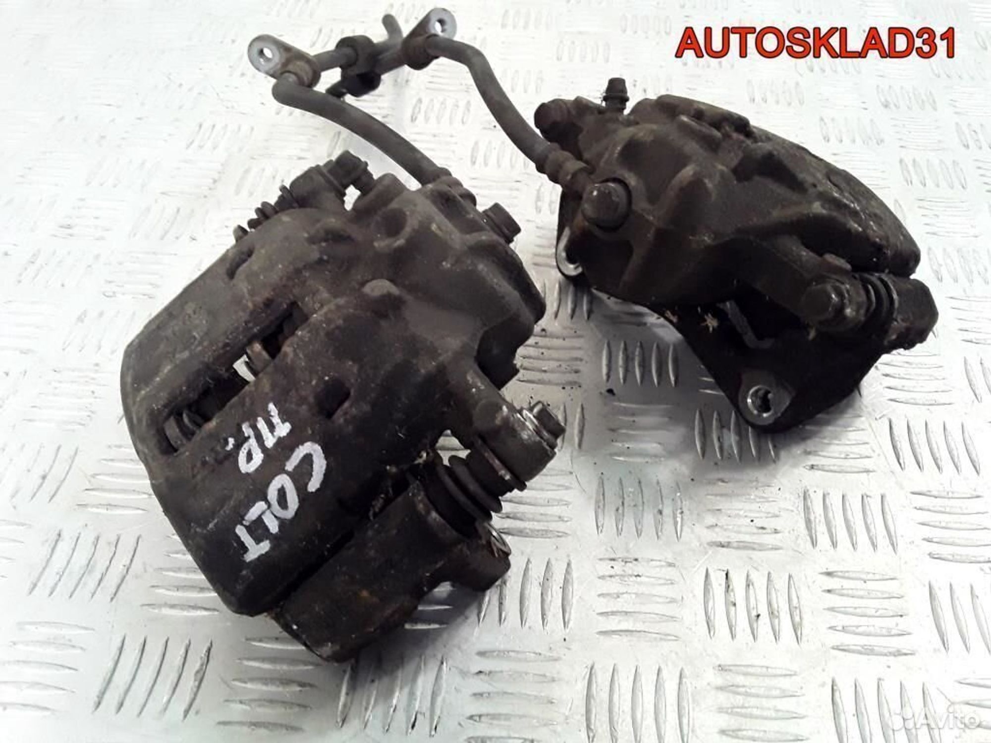 Суппорт тормозной перед. Mitsubishi Colt 4605A065, 1800 рублей, Дубовое