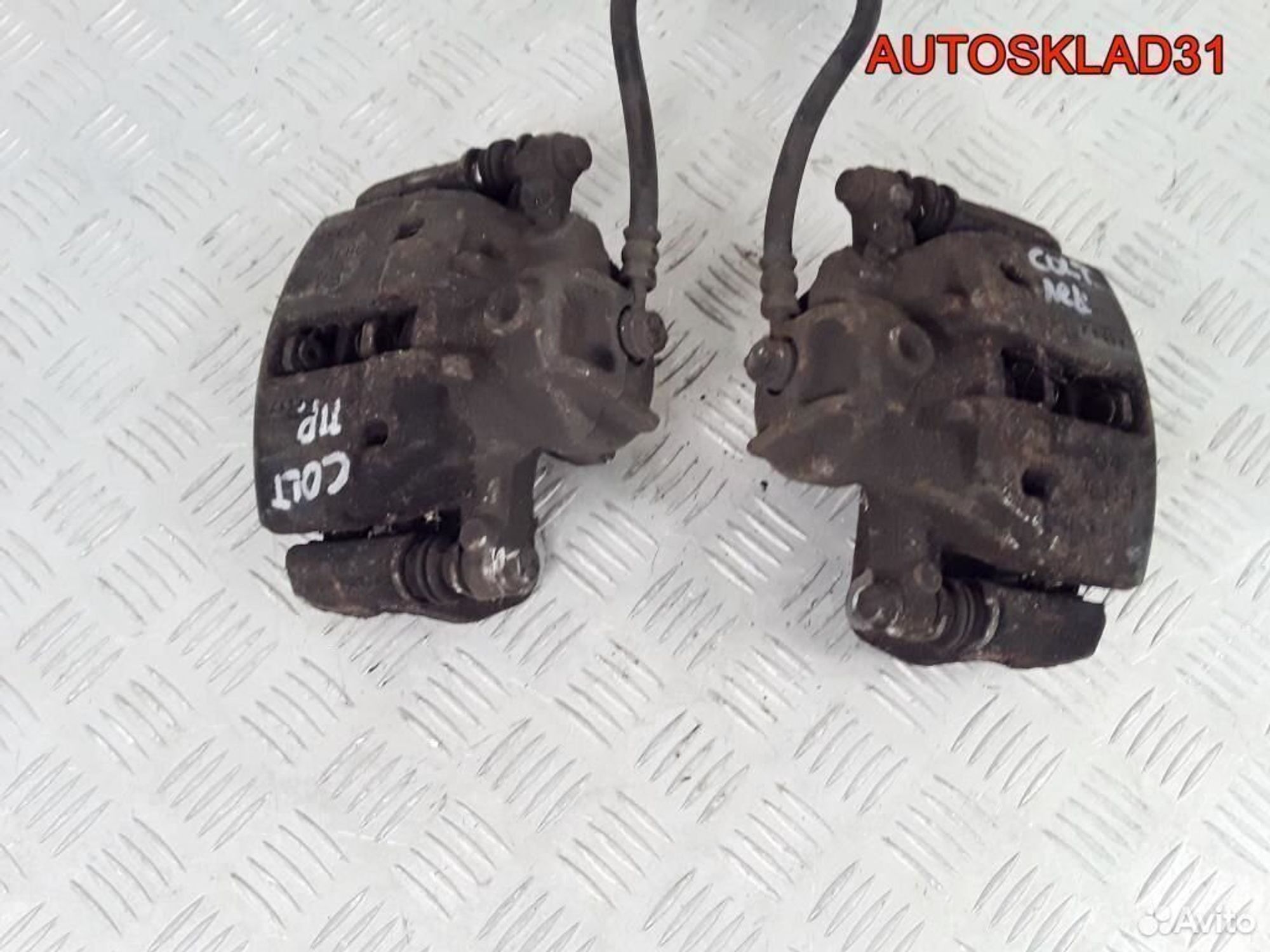 Суппорт тормозной перед. Mitsubishi Colt 4605A065, 1800 рублей, Дубовое