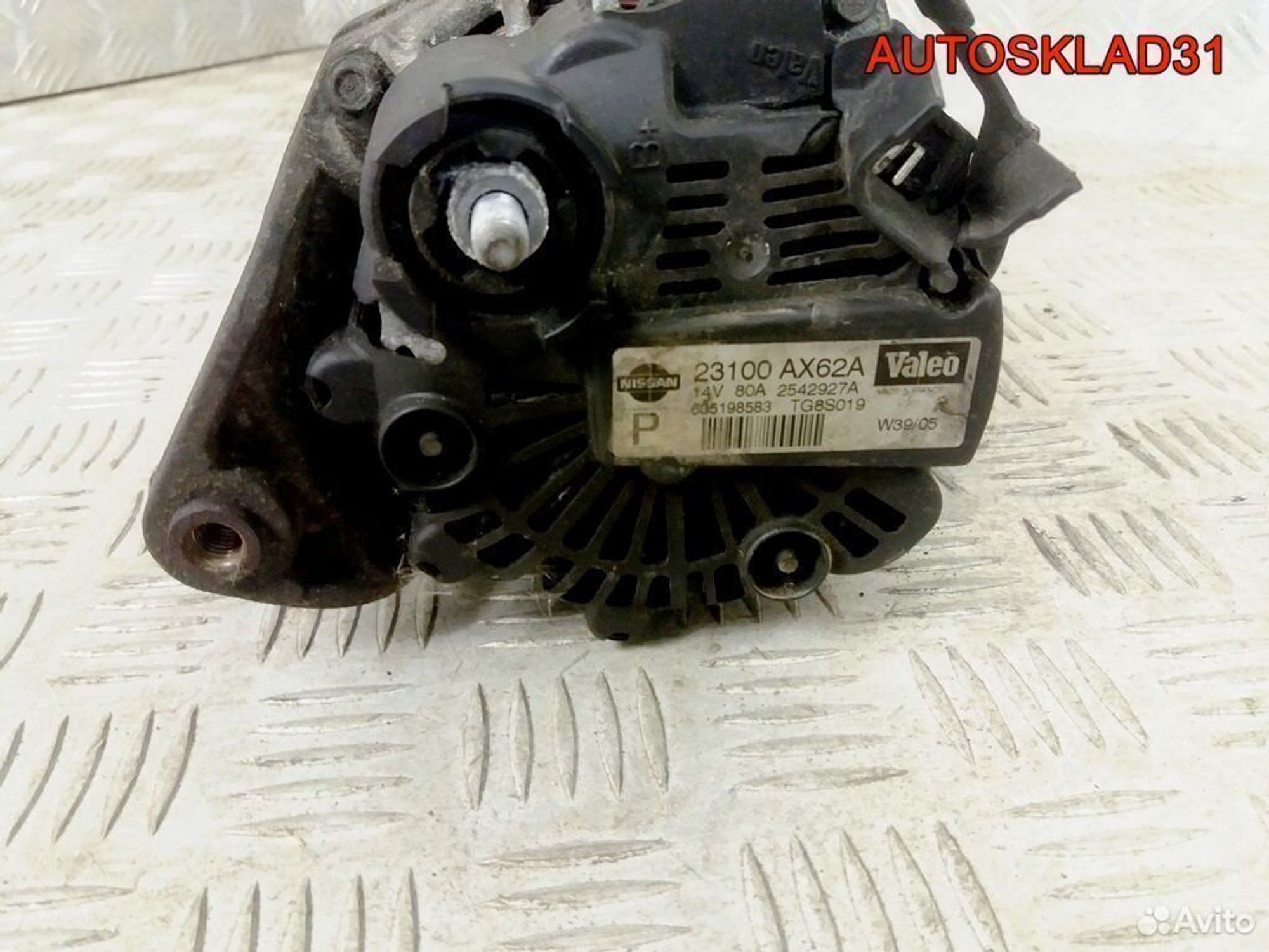 Генератор Nissan Micra K12E 1.2 23100AX62A Бензин, 4100 рублей, Дубовое