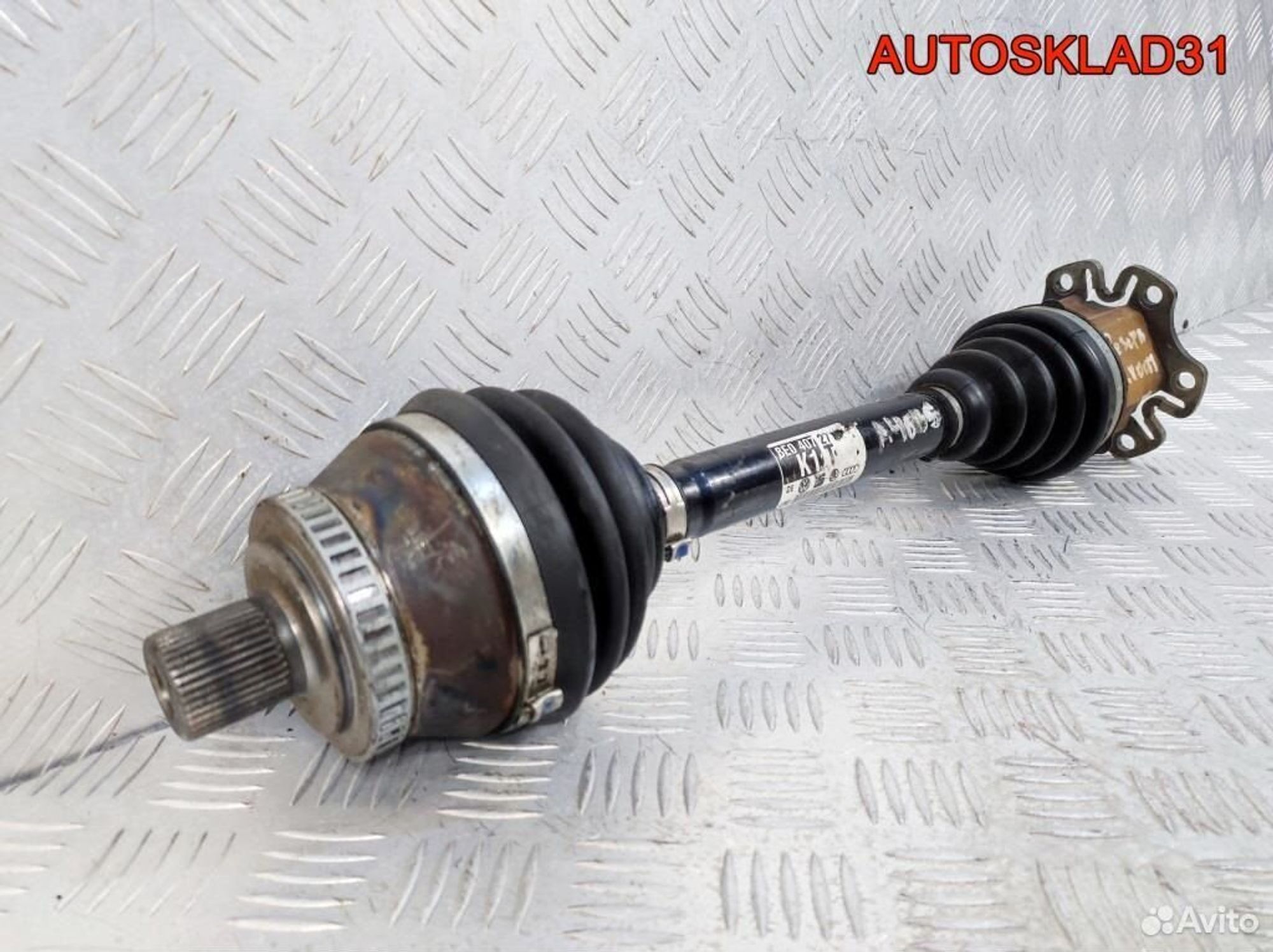 Полуось передняя левая Audi A4 B6 8E0407271T АКПП, 5200 рублей, Дубовое