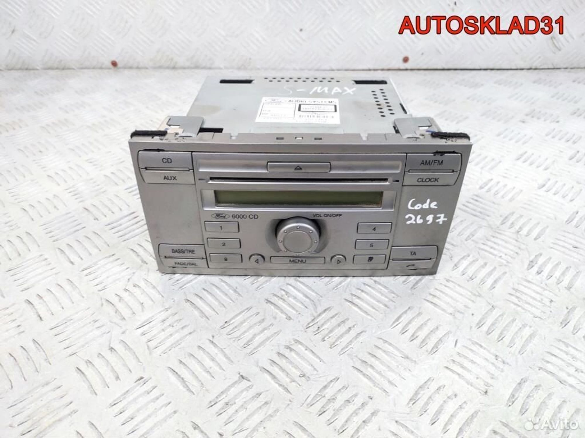 Магнитола Ford S-MAX 6M2T18C815AF, 2700 рублей, Дубовое