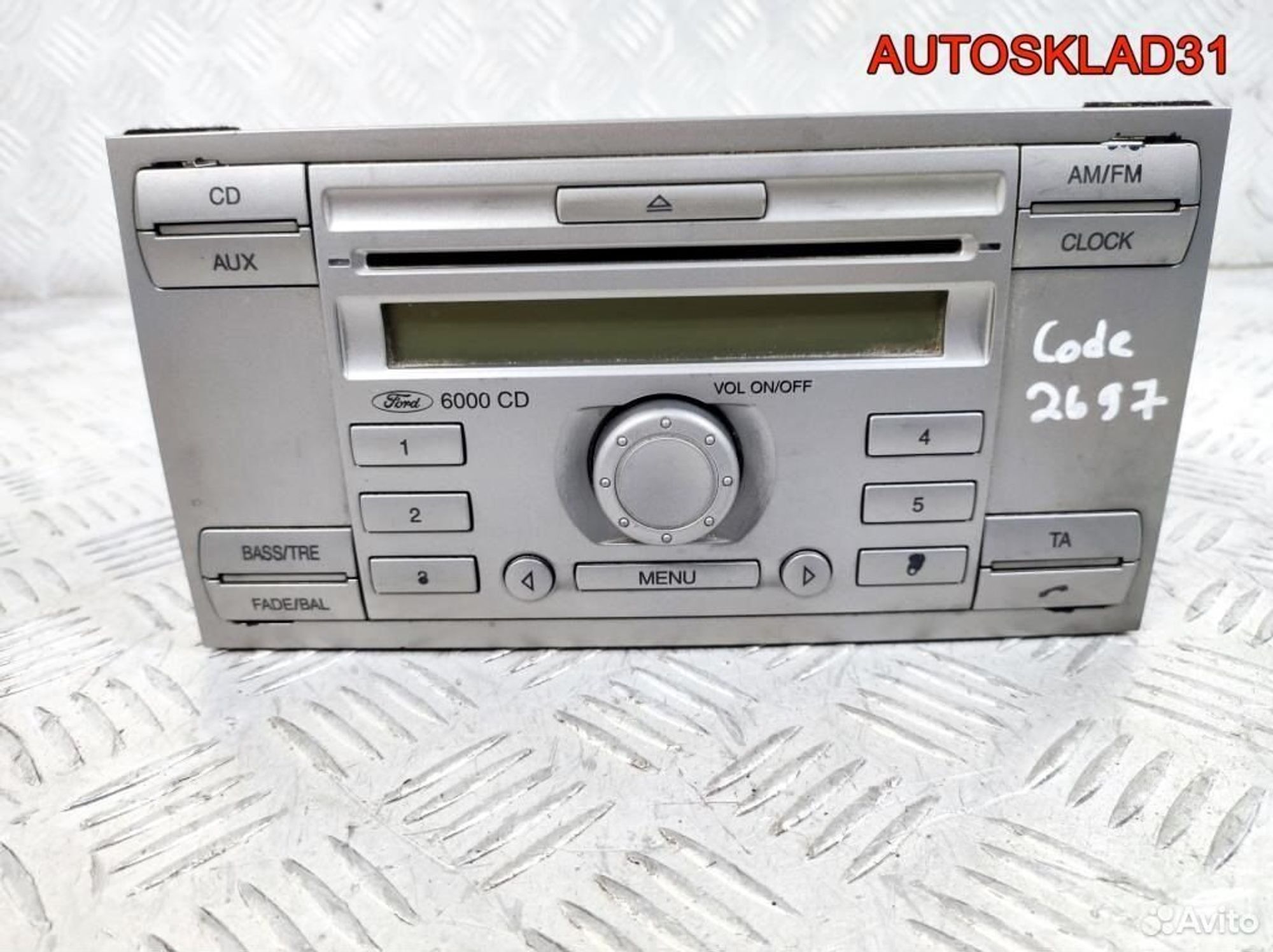 Магнитола Ford S-MAX 6M2T18C815AF, 2700 рублей, Дубовое