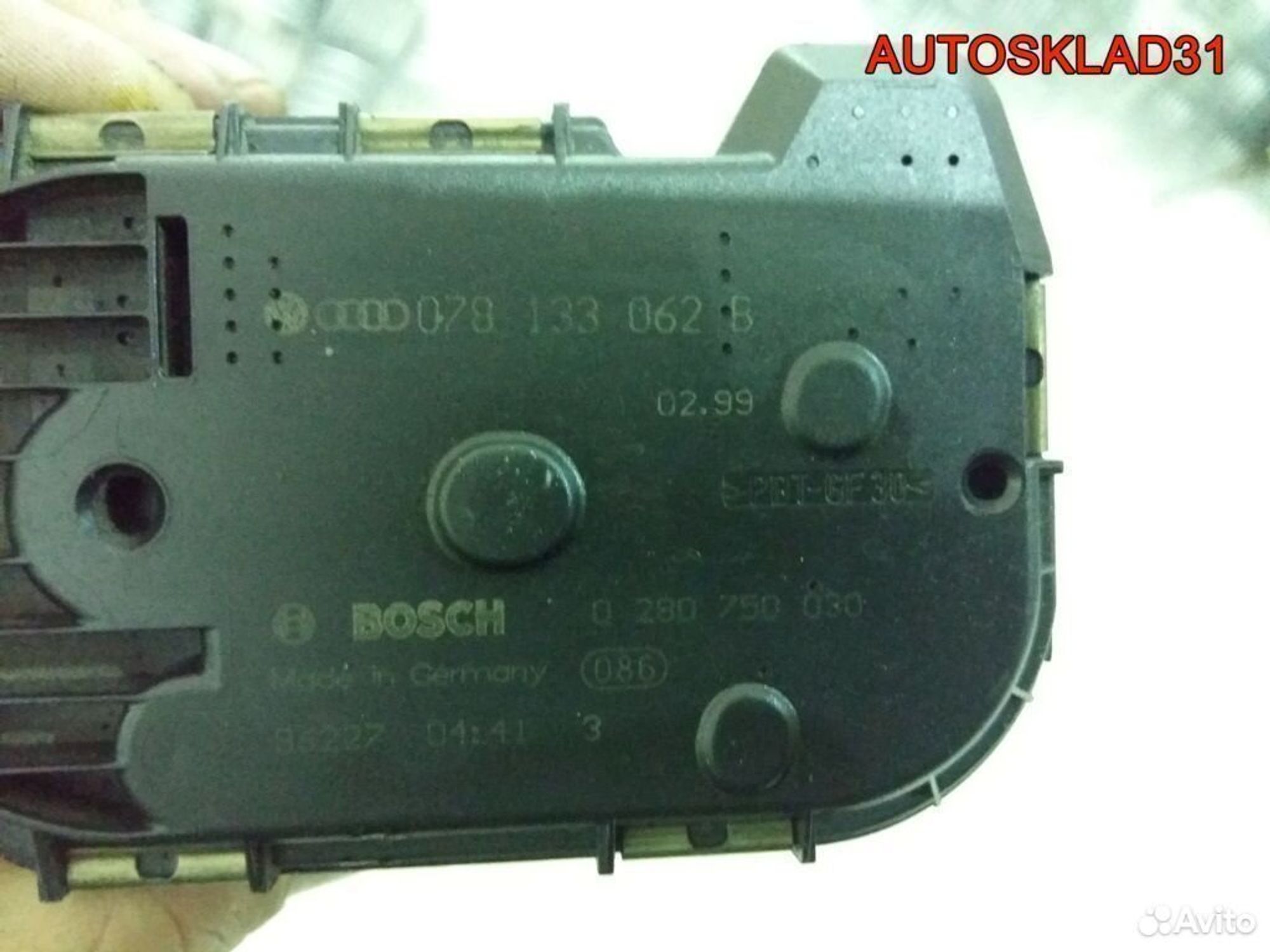 Дроссельная заслонка Audi A6 C5 2.4 ARJ 078133062B, 1700 рублей, Дубовое