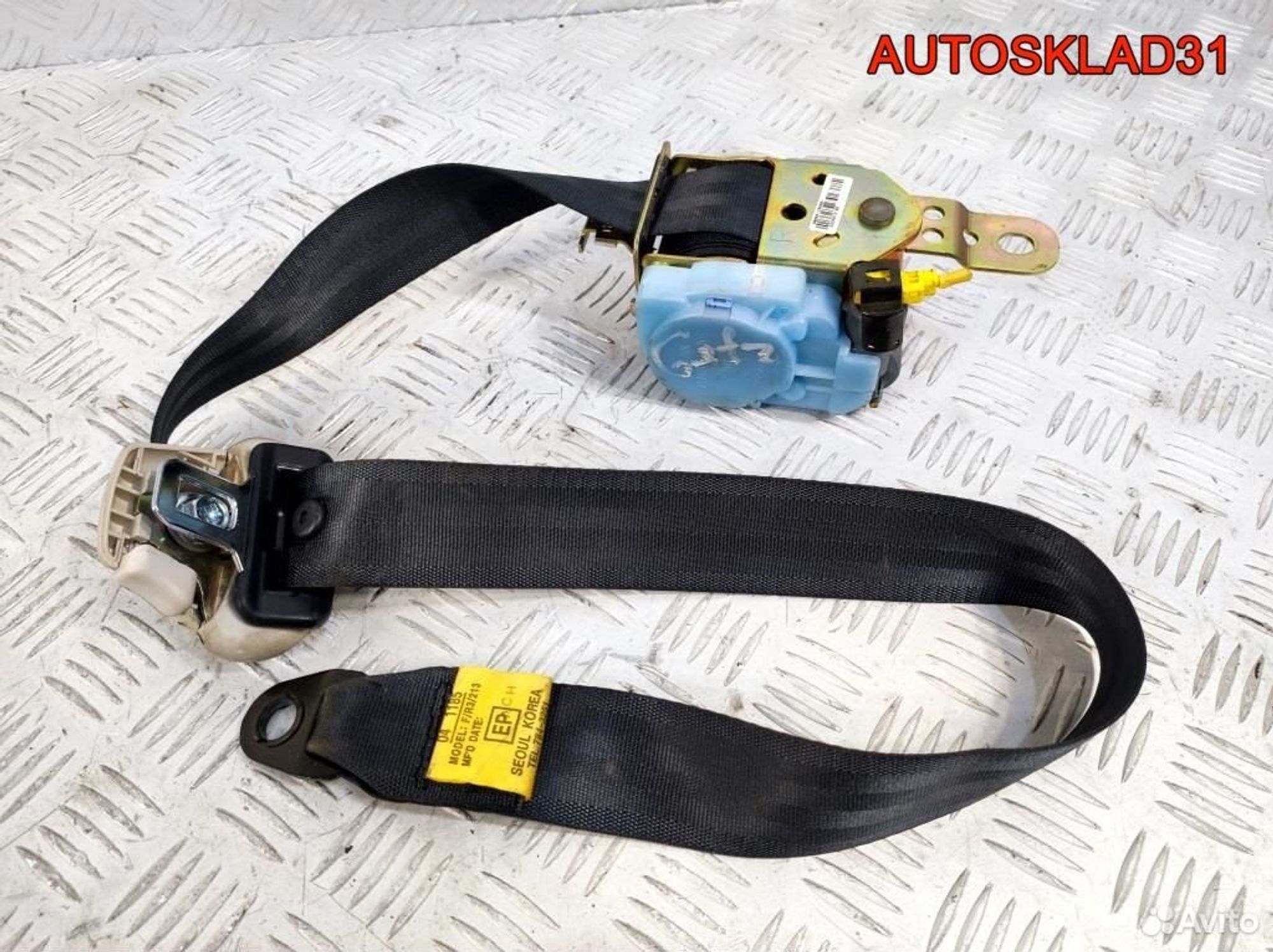 Ремень безопасности передний правый Hyundai Getz, 1700 рублей, Дубовое