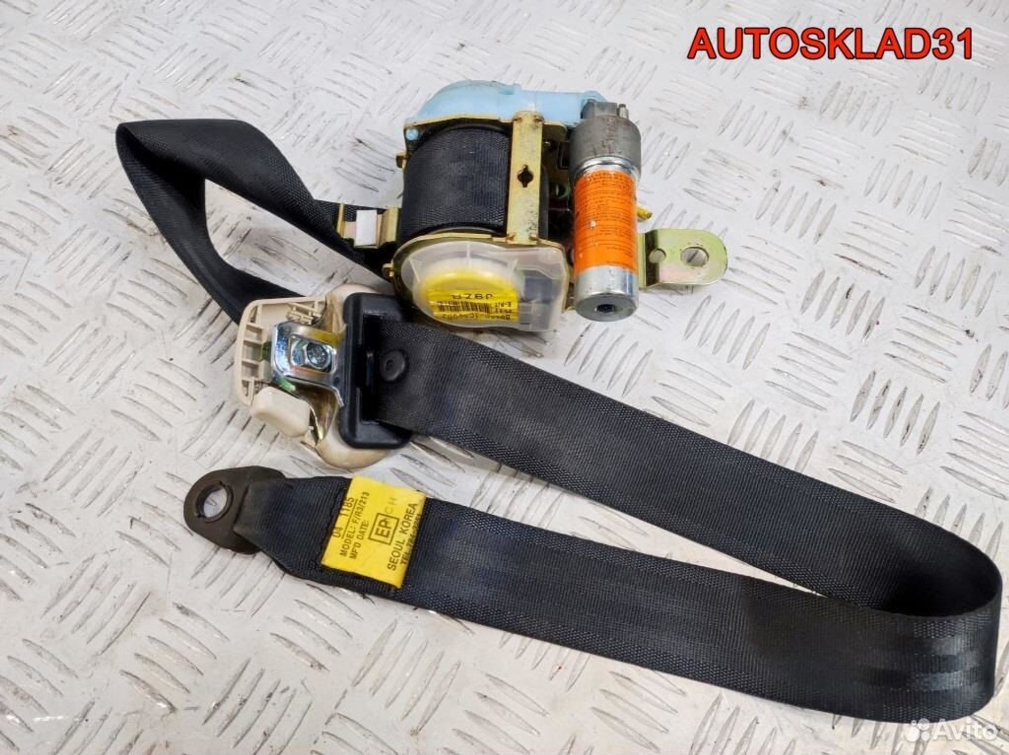 Ремень безопасности передний правый Hyundai Getz, 1700 рублей, Дубовое