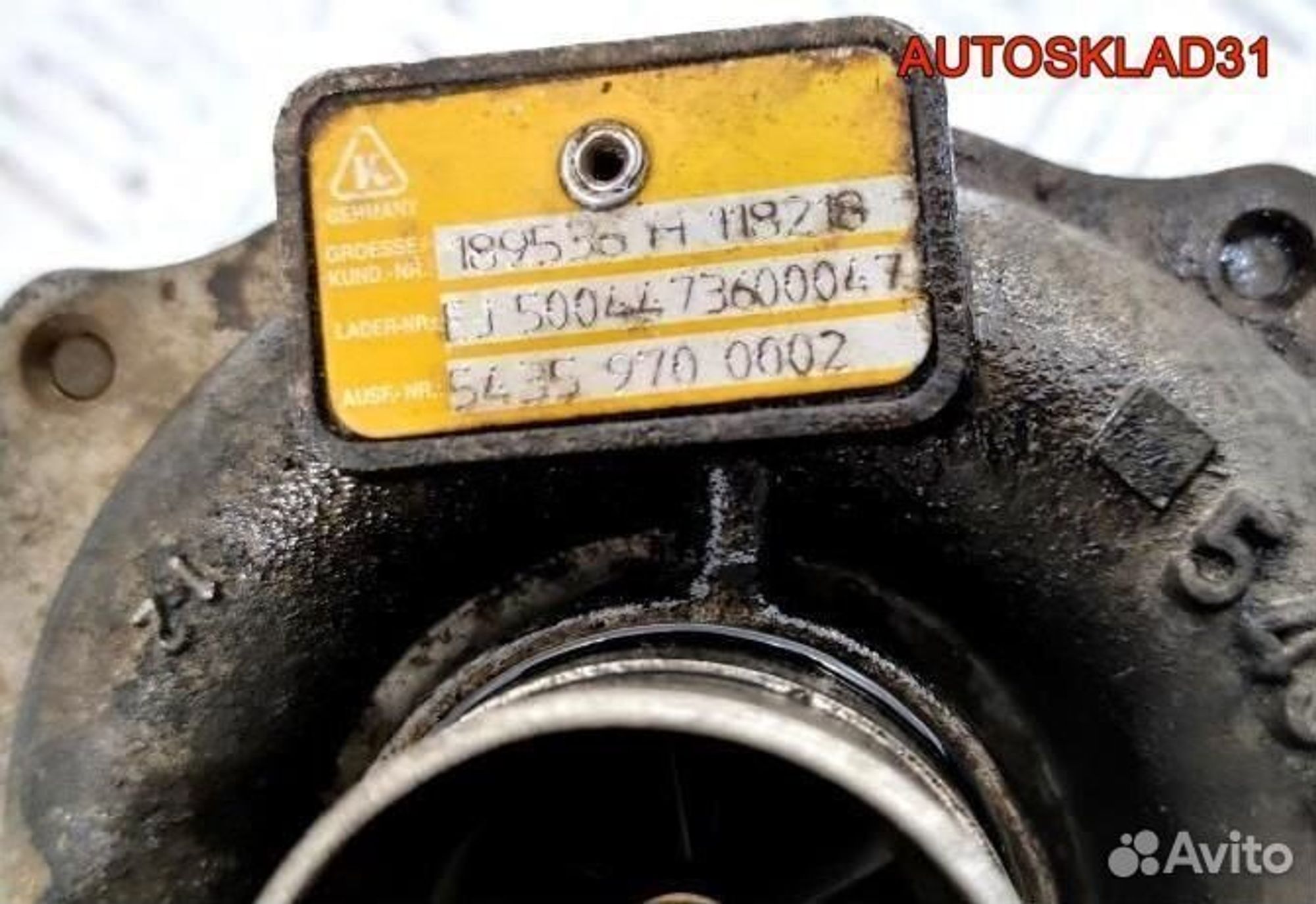 Турбина Renault Kangoo 1.5 K9K 54359700002, 7000 рублей, Дубовое