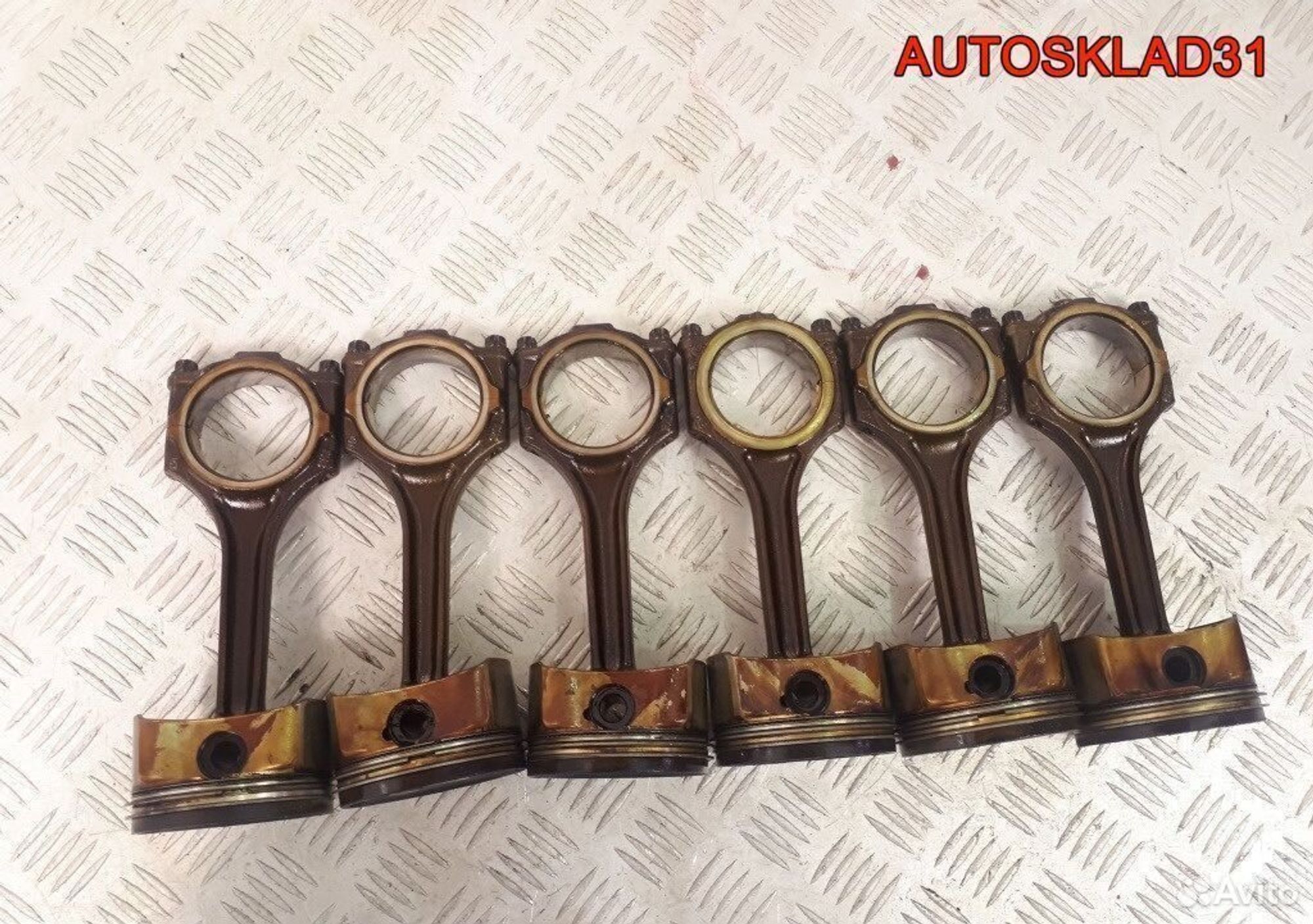 Поршни в сборе с шатуном Audi A6 C5 3.0 AVK ASN, 1500 рублей, Дубовое