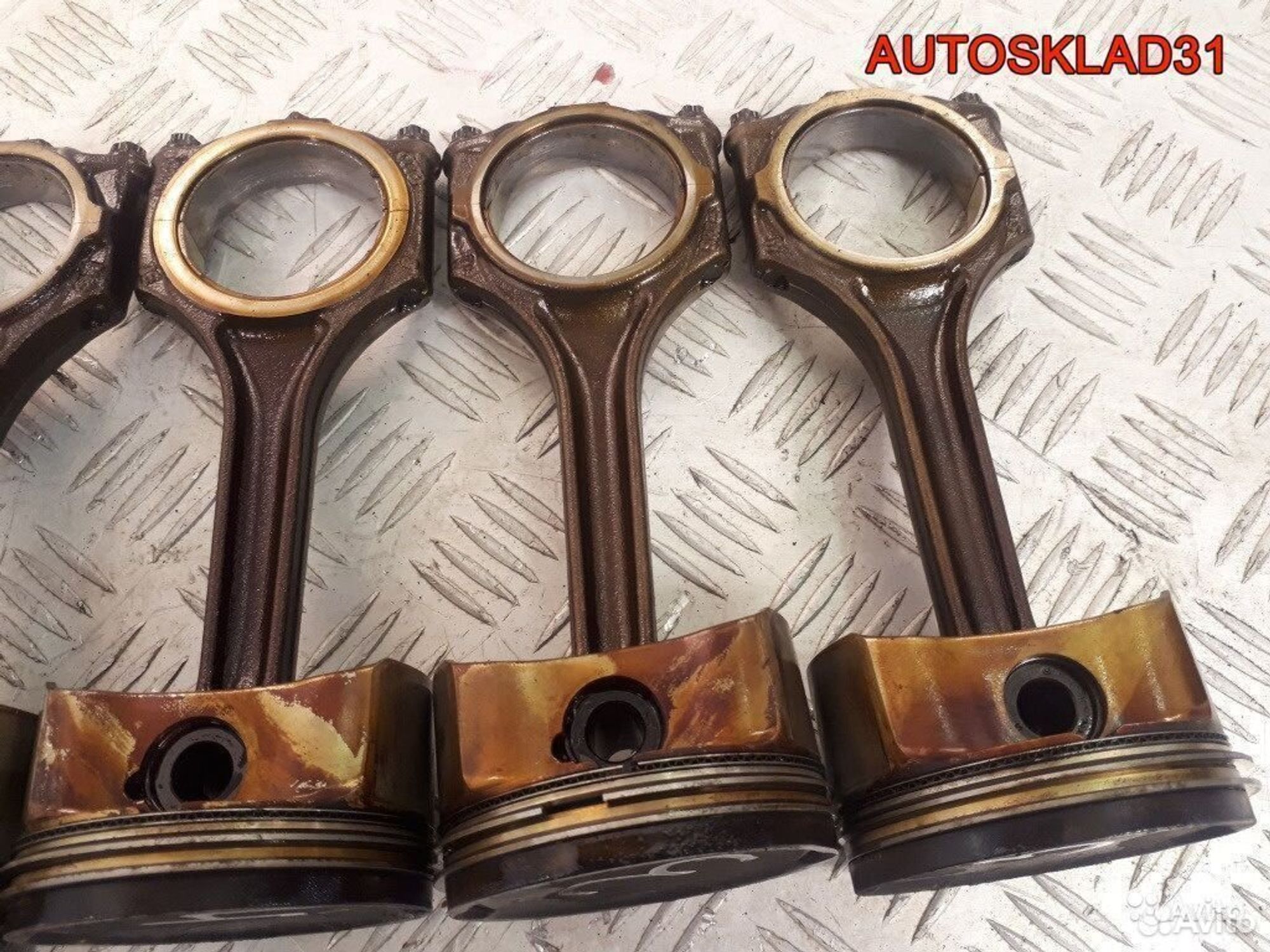 Поршни в сборе с шатуном Audi A6 C5 3.0 AVK ASN, 1500 рублей, Дубовое
