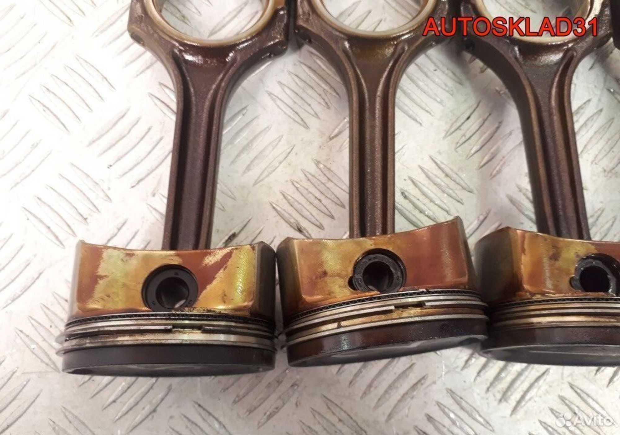 Поршни в сборе с шатуном Audi A6 C5 3.0 AVK ASN, 1500 рублей, Дубовое