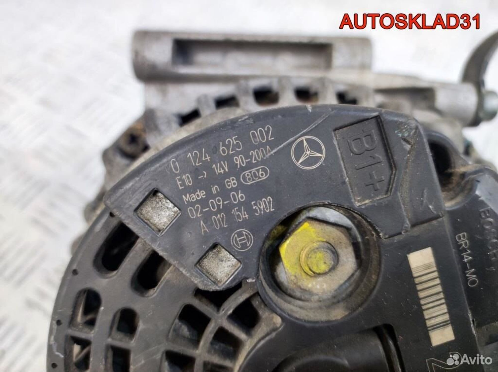 Генератор 200A Mercedes Benz W211 A0121545902, 7200 рублей, Дубовое