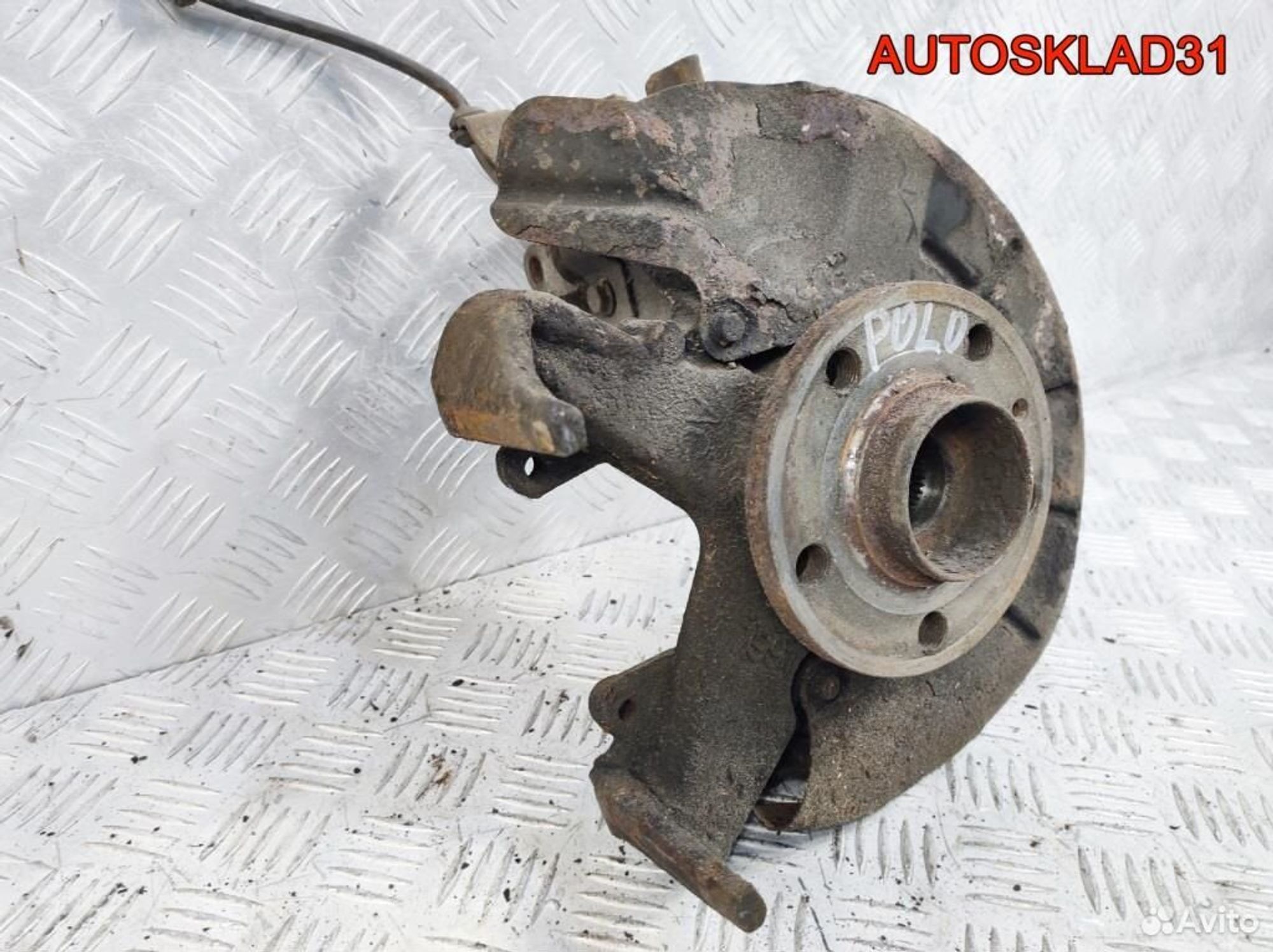 Кулак поворотный перед левый VW Polo 6Q0407255ас, 4100 рублей, Дубовое