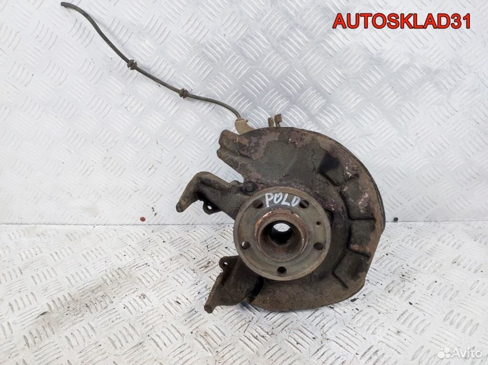 Кулак поворотный перед левый VW Polo 6Q0407255ас, 4100 рублей, Дубовое