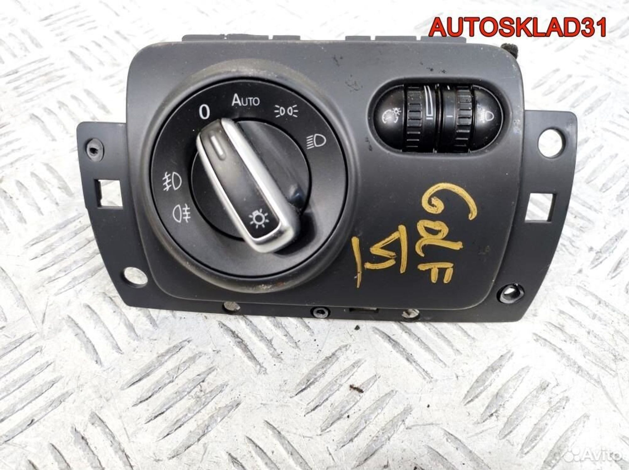 Переключатель света Volkswagen Golf 6 1K1858341A, 2600 рублей, Дубовое