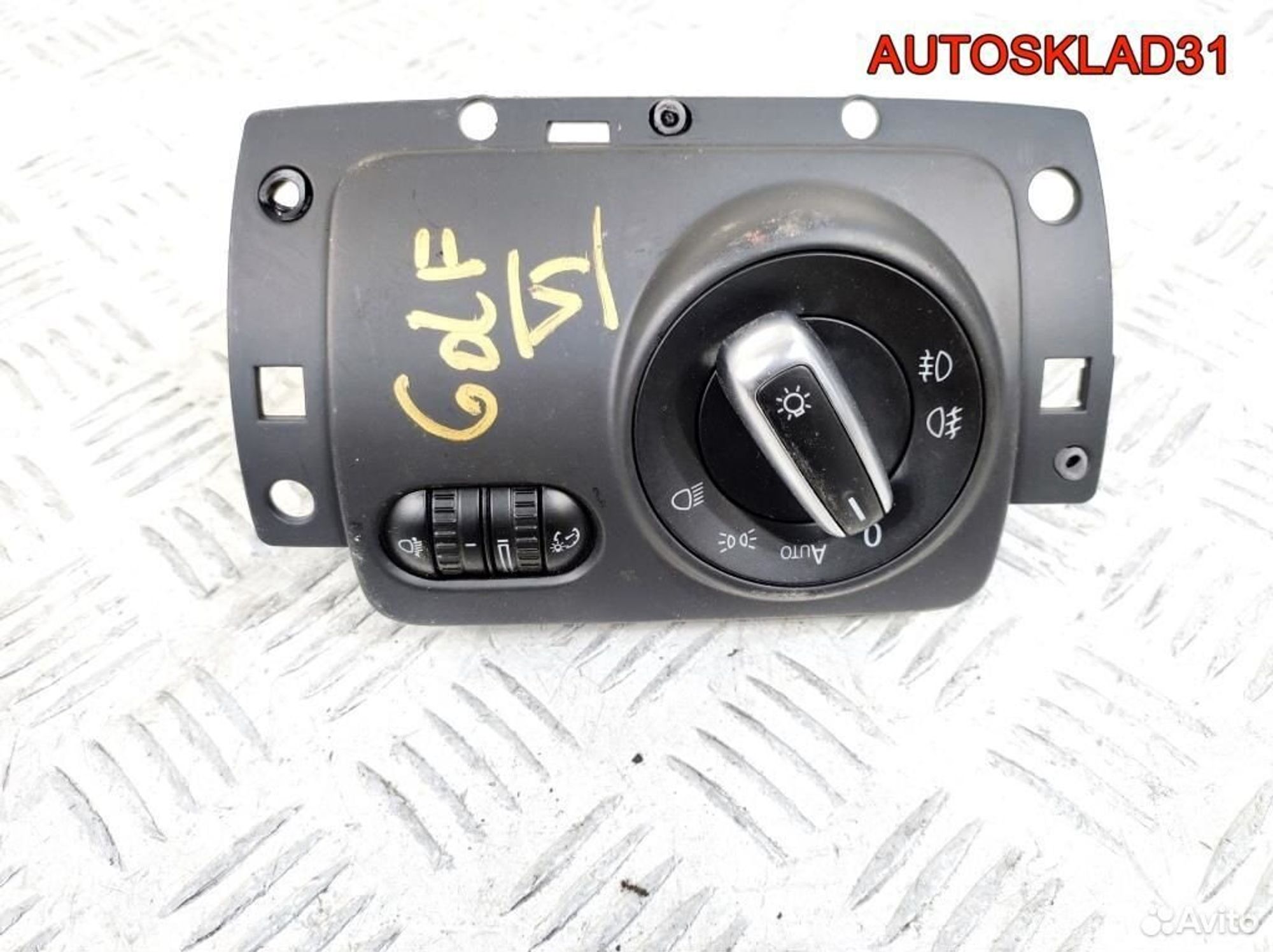 Переключатель света Volkswagen Golf 6 1K1858341A, 2600 рублей, Дубовое