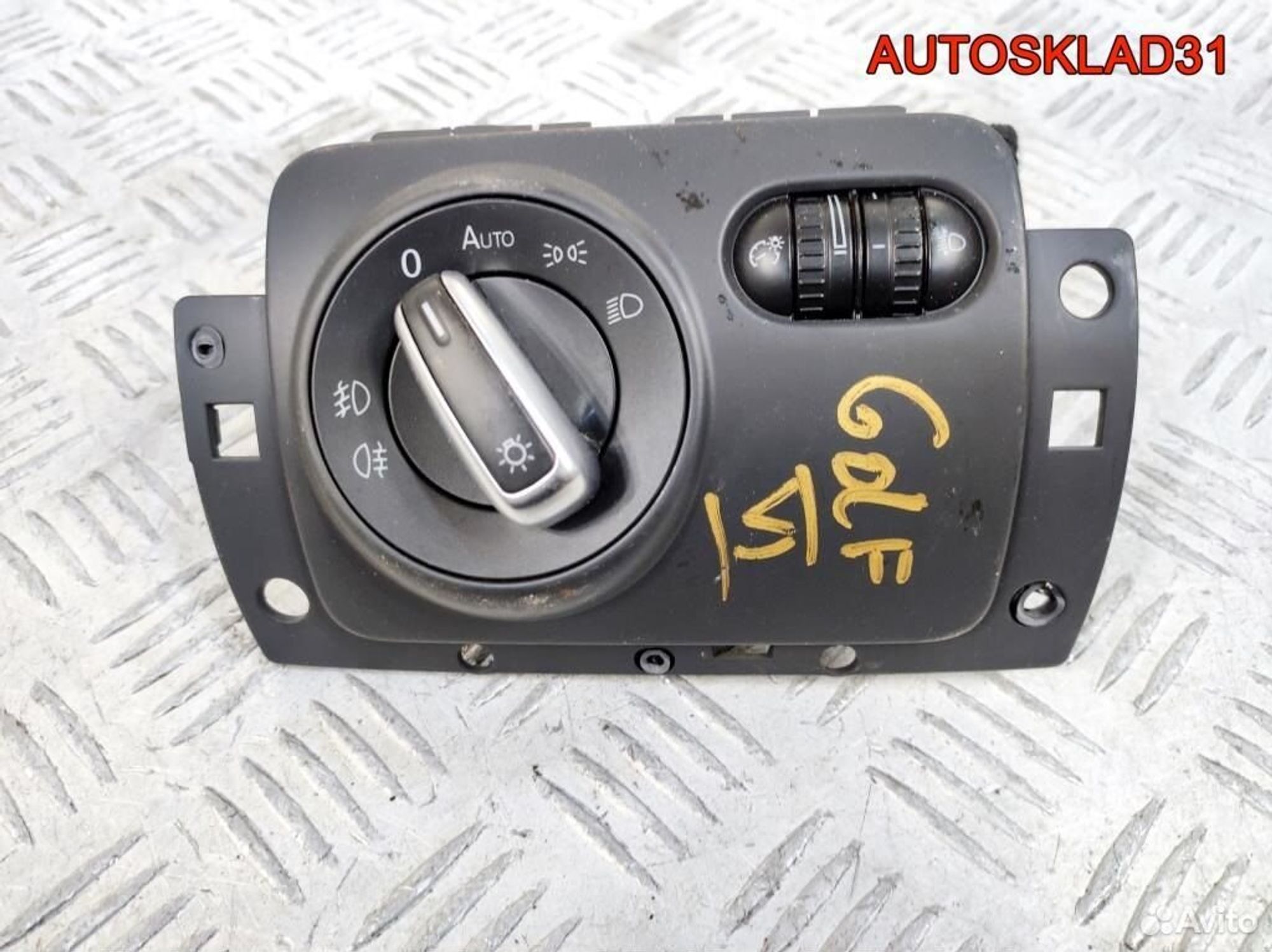 Переключатель света Volkswagen Golf 6 1K1858341A, 2600 рублей, Дубовое