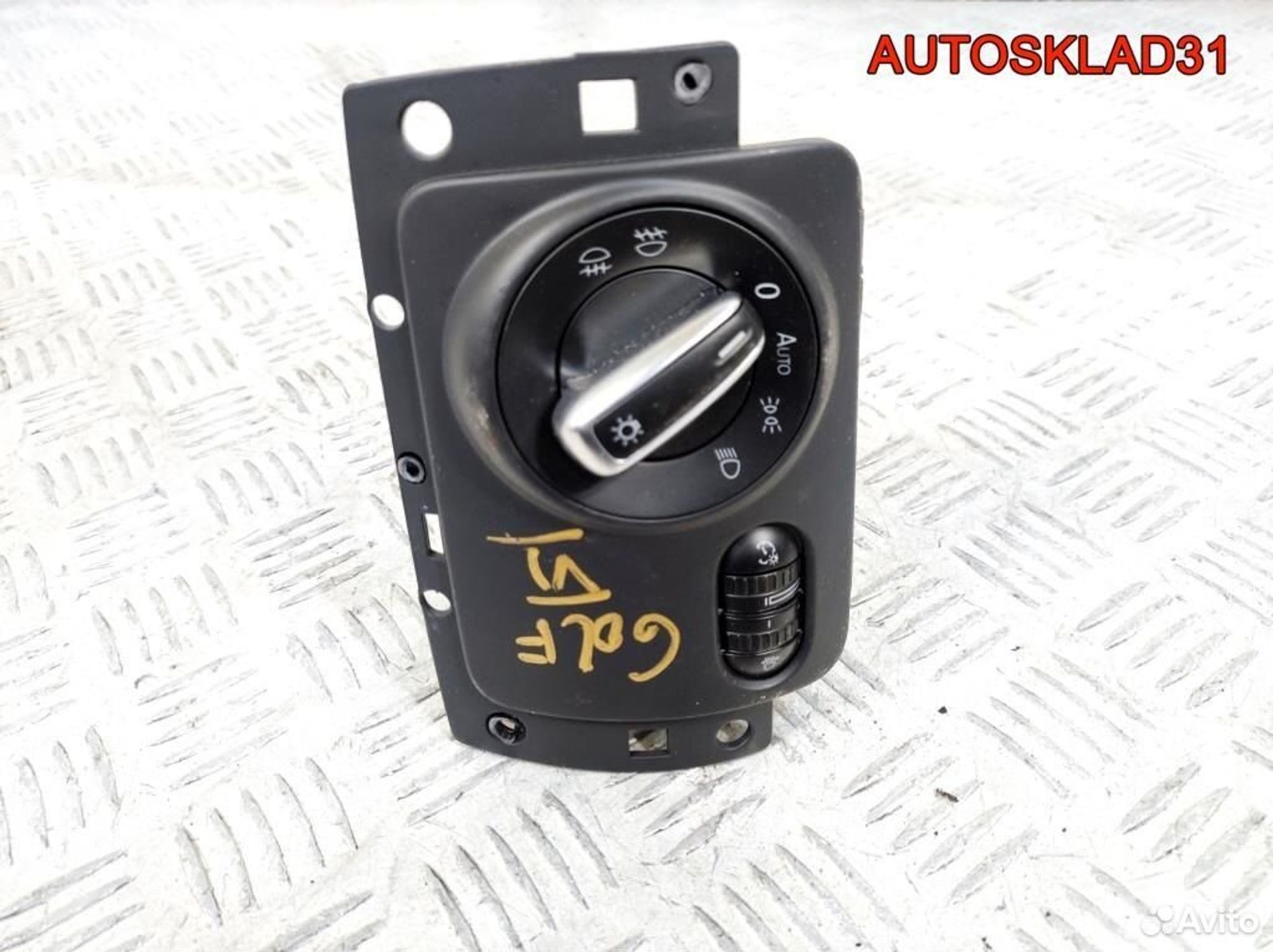 Переключатель света Volkswagen Golf 6 1K1858341A, 2600 рублей, Дубовое