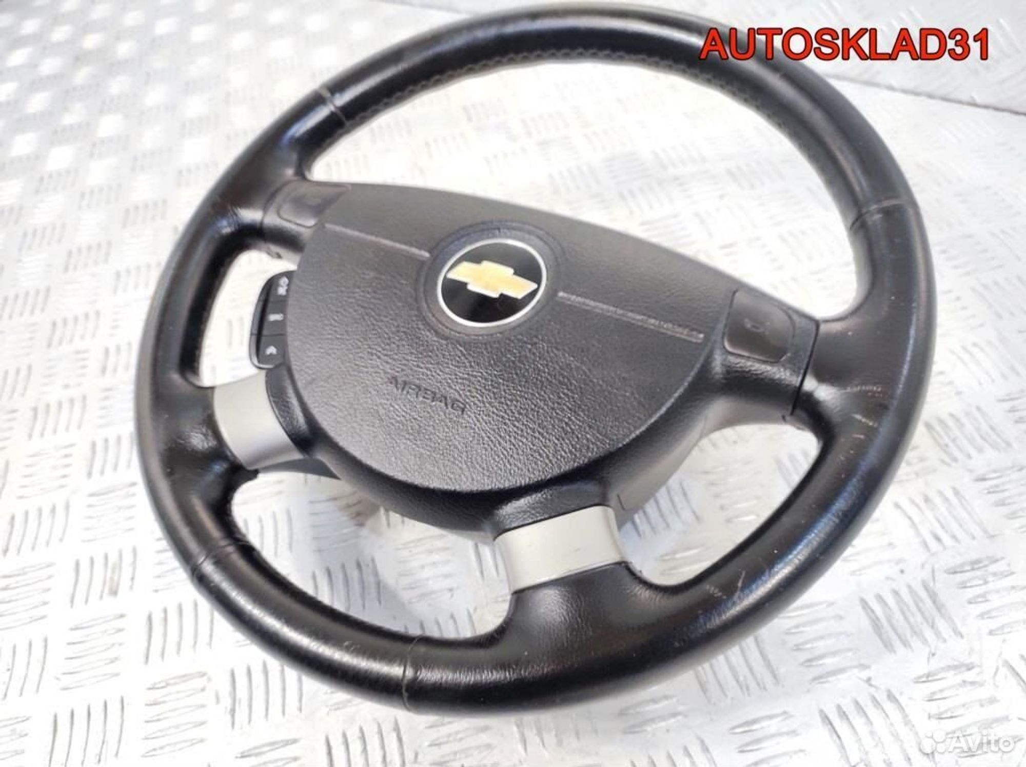 Рулевое колесо с AIR BAG Chevrolet Aveo T200, 7200 рублей, Дубовое