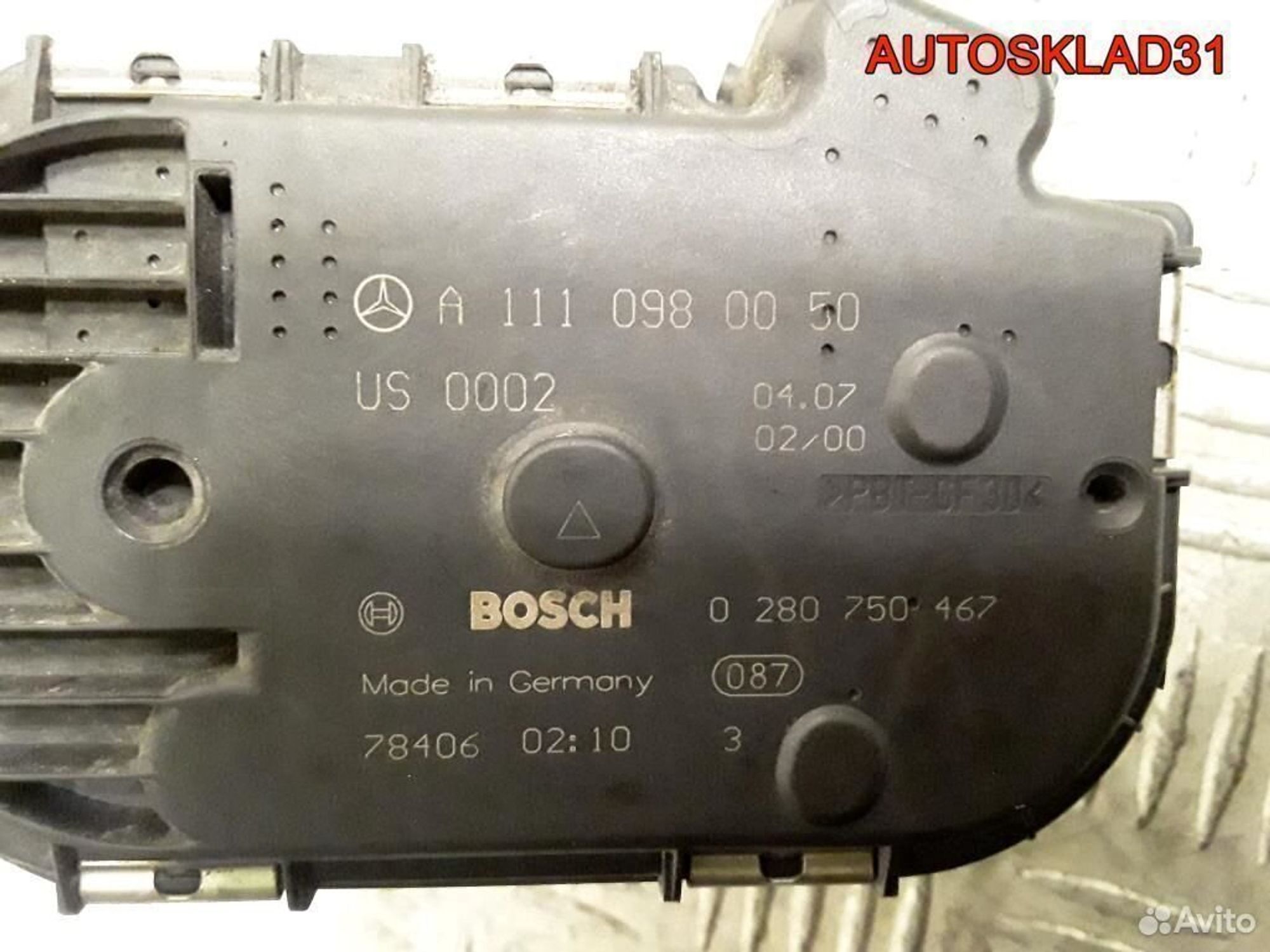 Дроссельная заслонка Mercedes Benz W203 1110980050, 2700 рублей, Дубовое