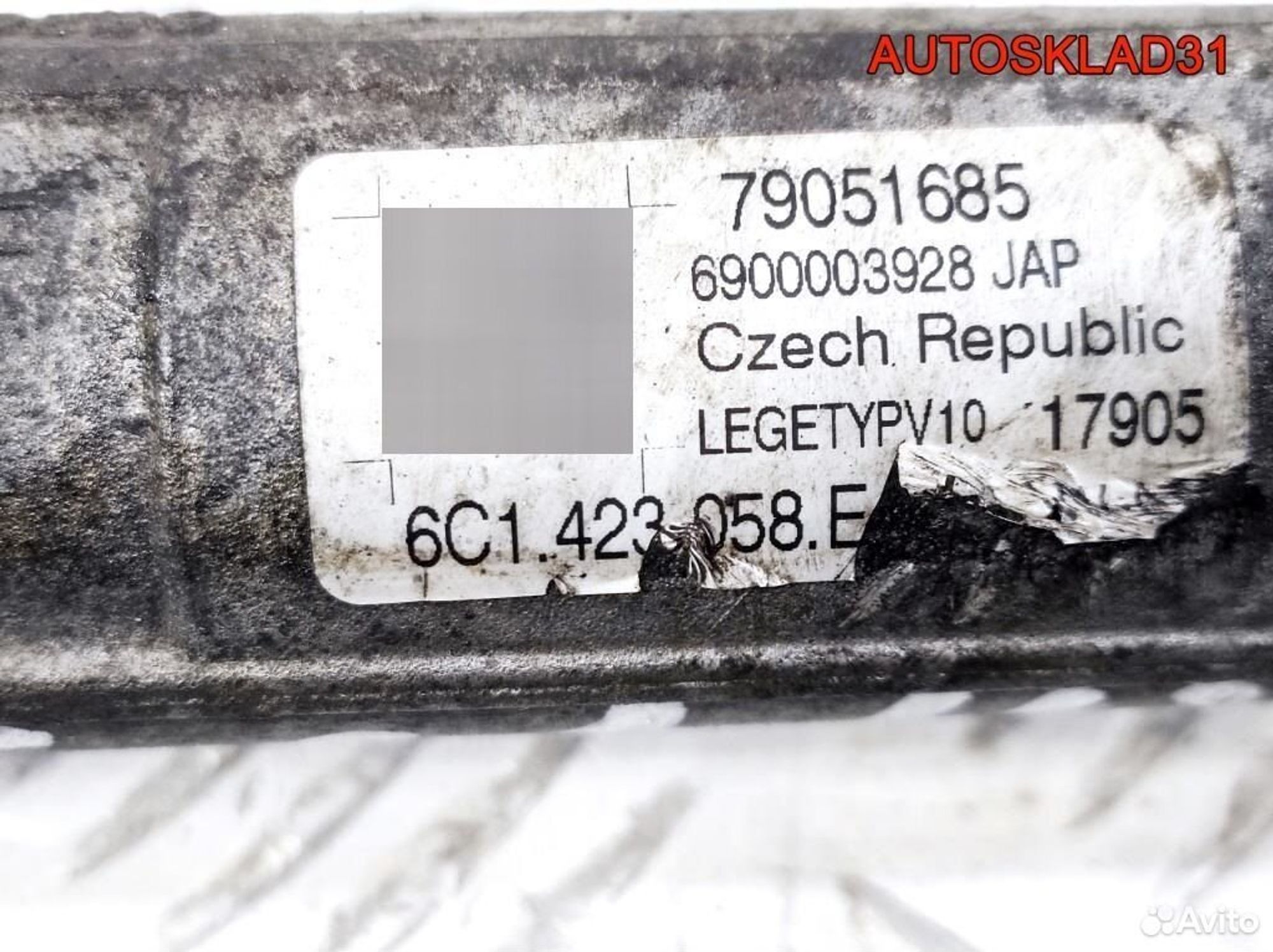 Рейка рулевая Skoda Rapid 6C1423058E, 15300 рублей, Дубовое
