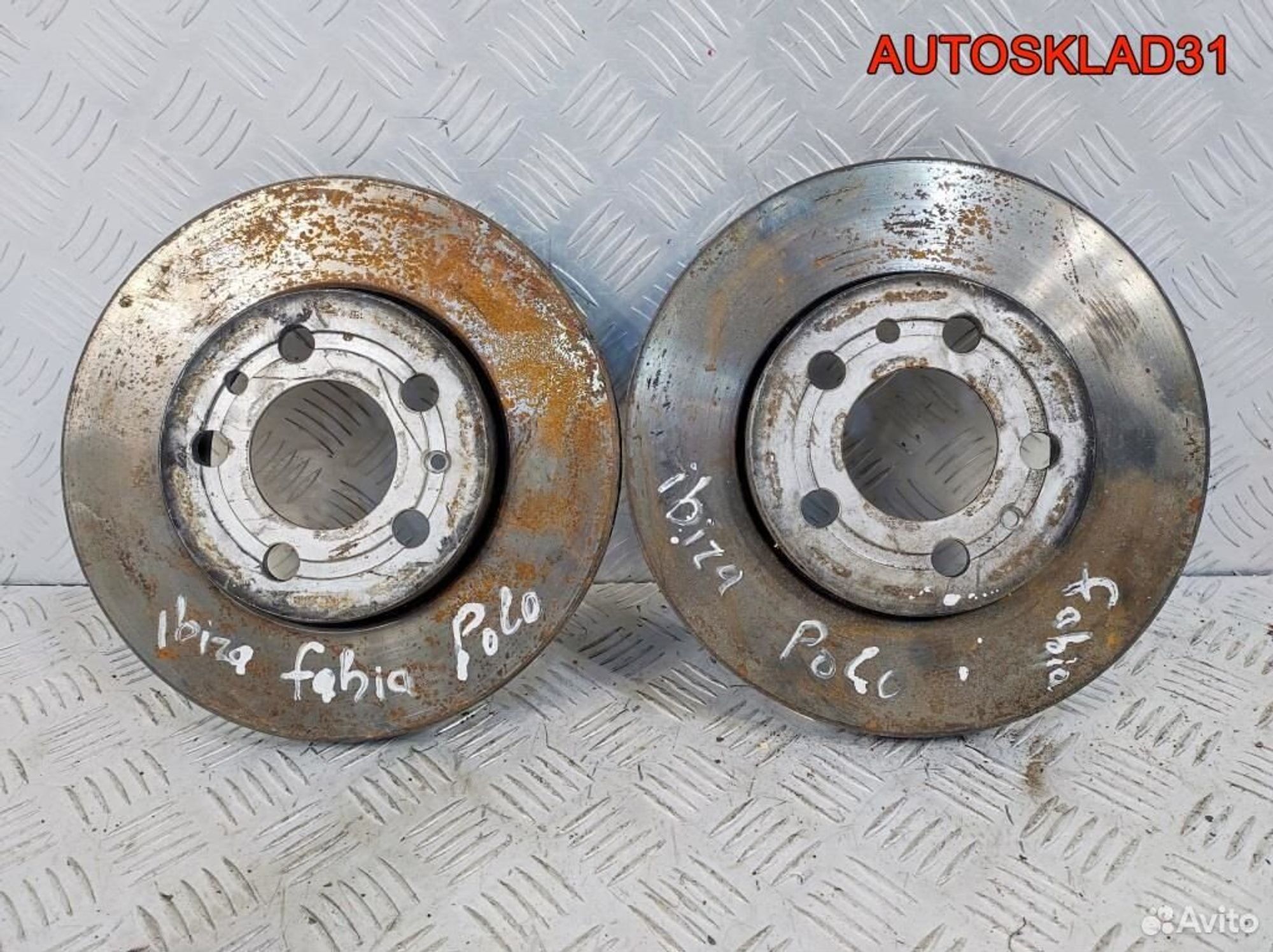 Диск тормозной передний комплект Skoda Fabia 2, 2500 рублей, Дубовое
