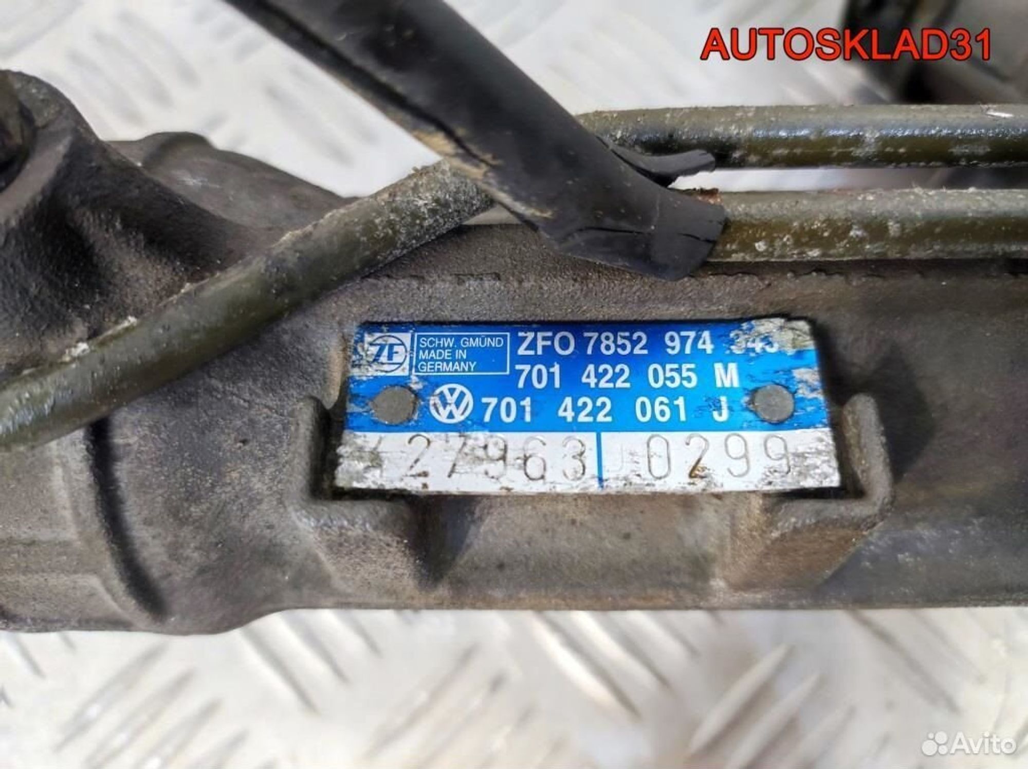 Рейка рулевая VW Transporter T4 701422055M, 27000 рублей, Дубовое