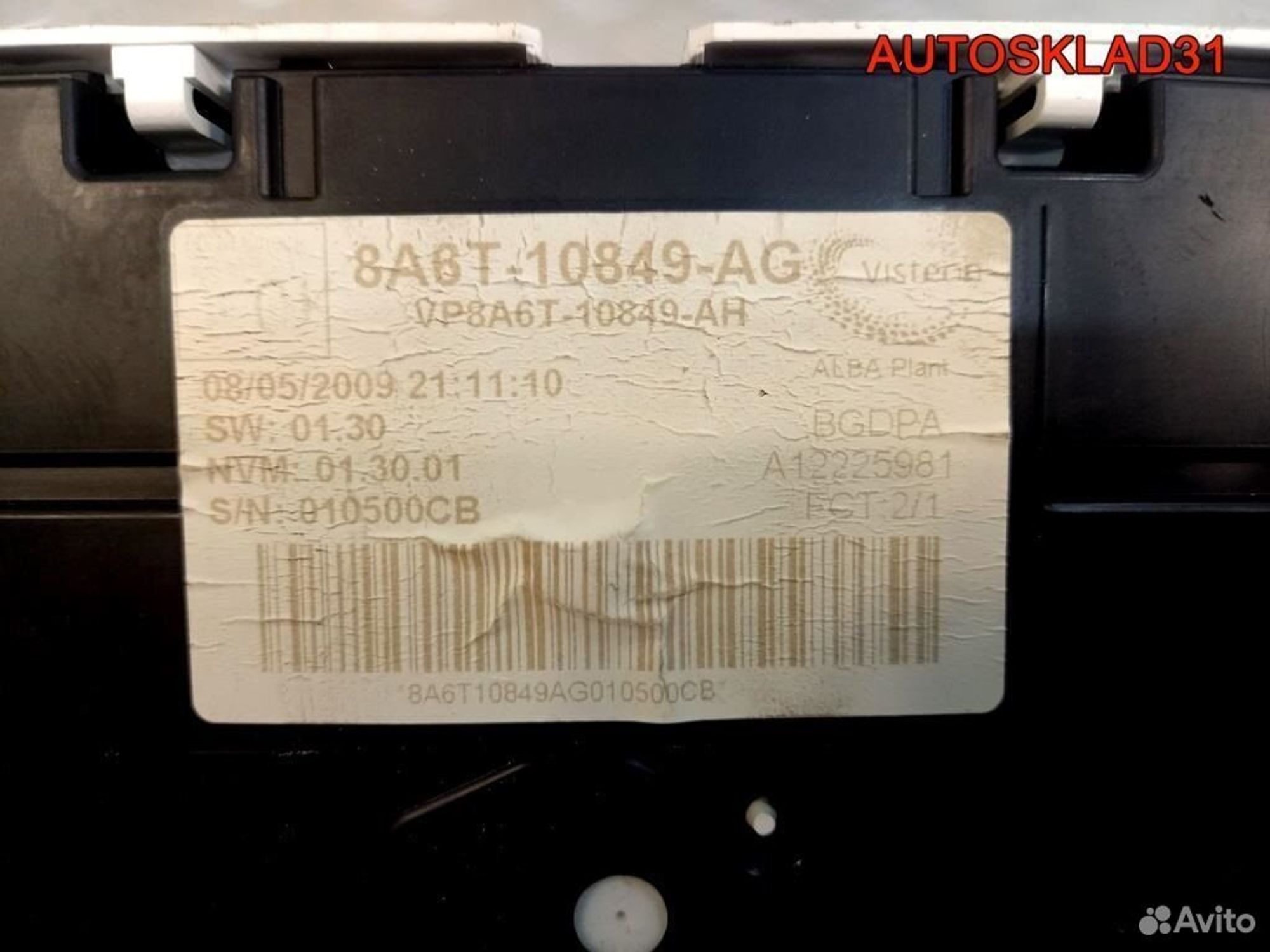 Панель приборов Ford Fiesta MK6 18a6t10849ag, 5200 рублей, Дубовое