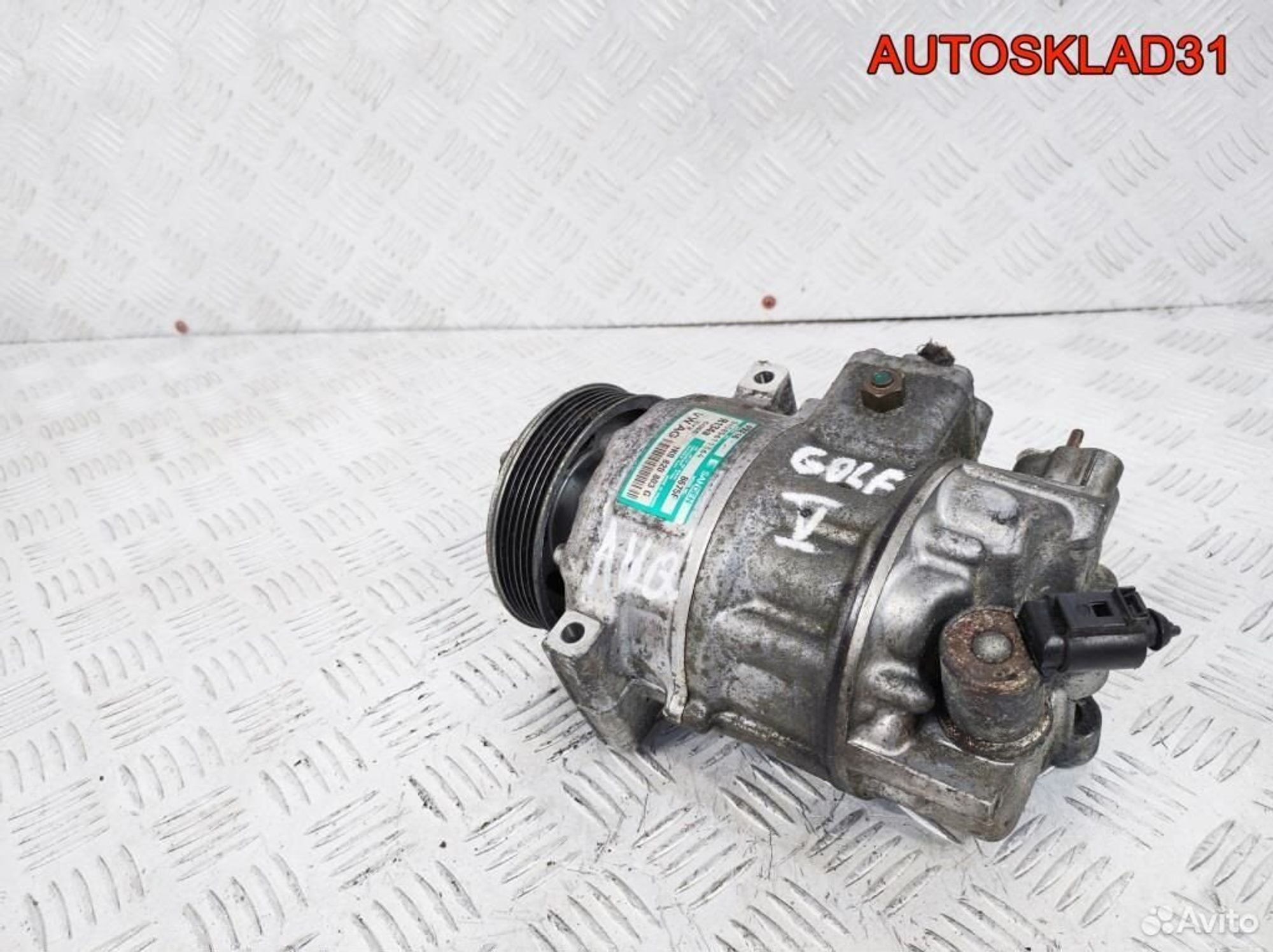 Компрессор кондиционера VW Golf 5 1K0820803G, 12200 рублей, Дубовое