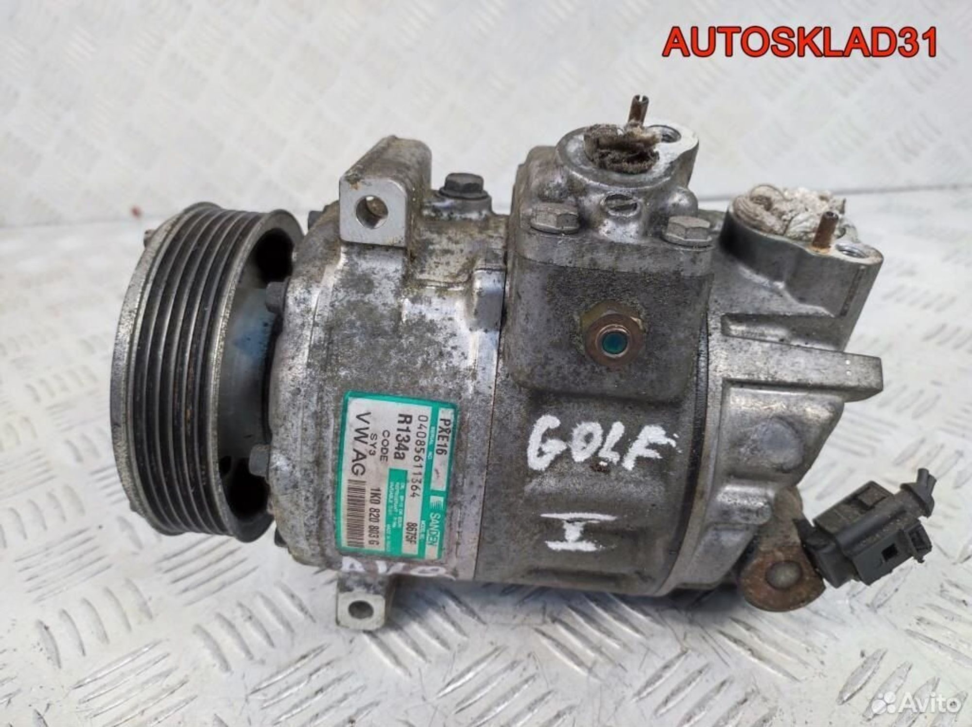 Компрессор кондиционера VW Golf 5 1K0820803G, 12200 рублей, Дубовое