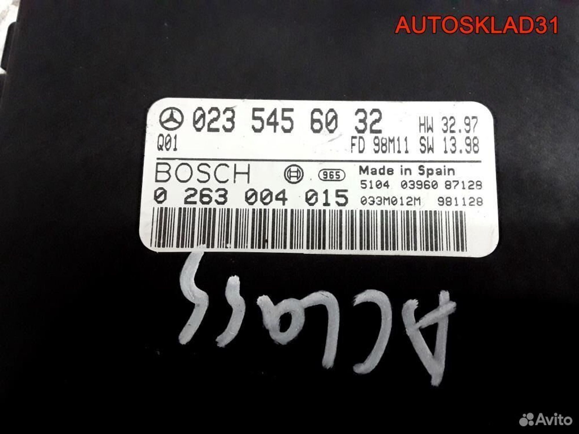 Блок парктроников Mercedes Benz W168 A0235456032, 1700 рублей, Дубовое