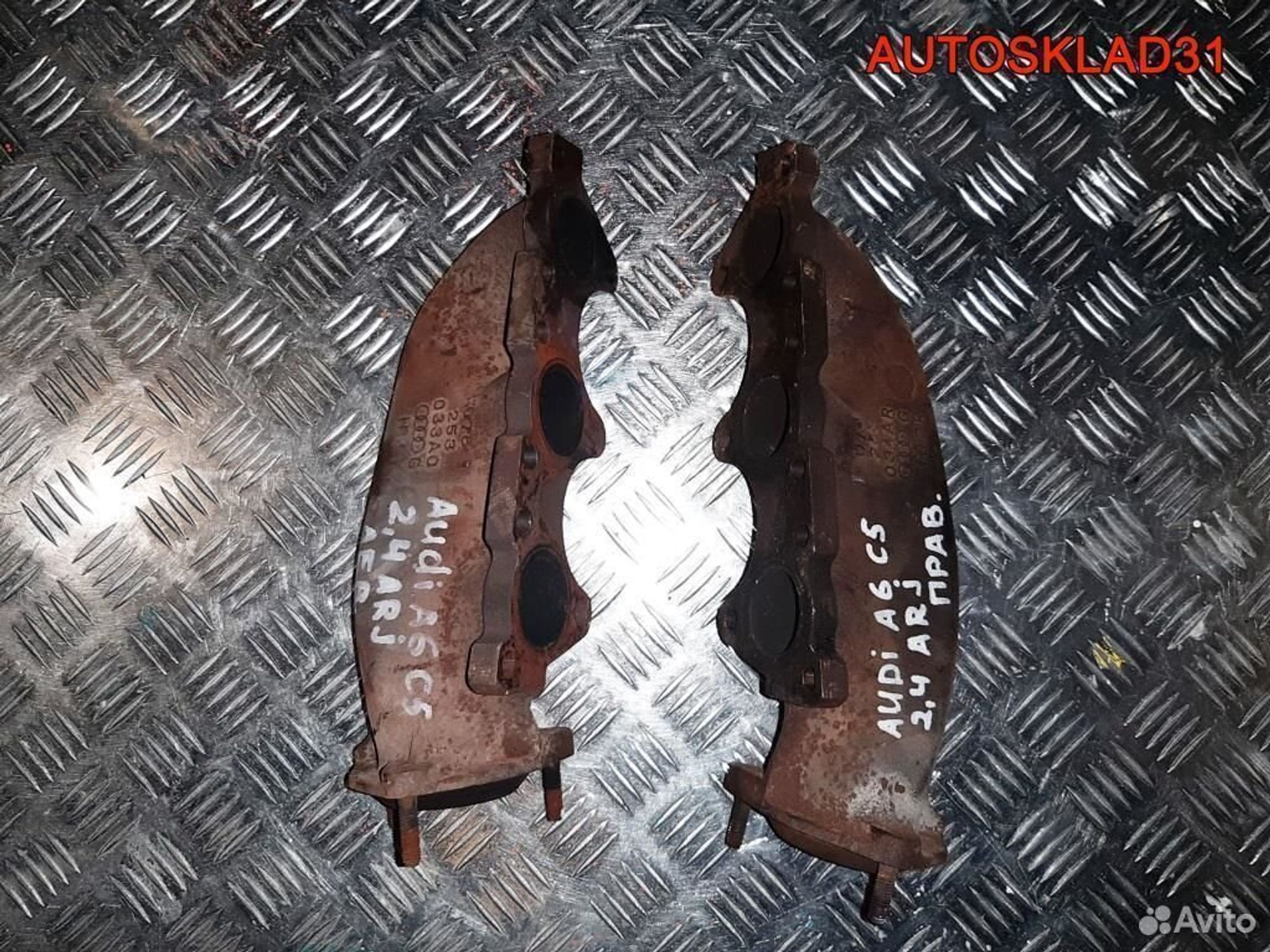 Коллектор выпускной Audi A6 C5 2,4 ARJ 078253034AR, 500 рублей, Дубовое