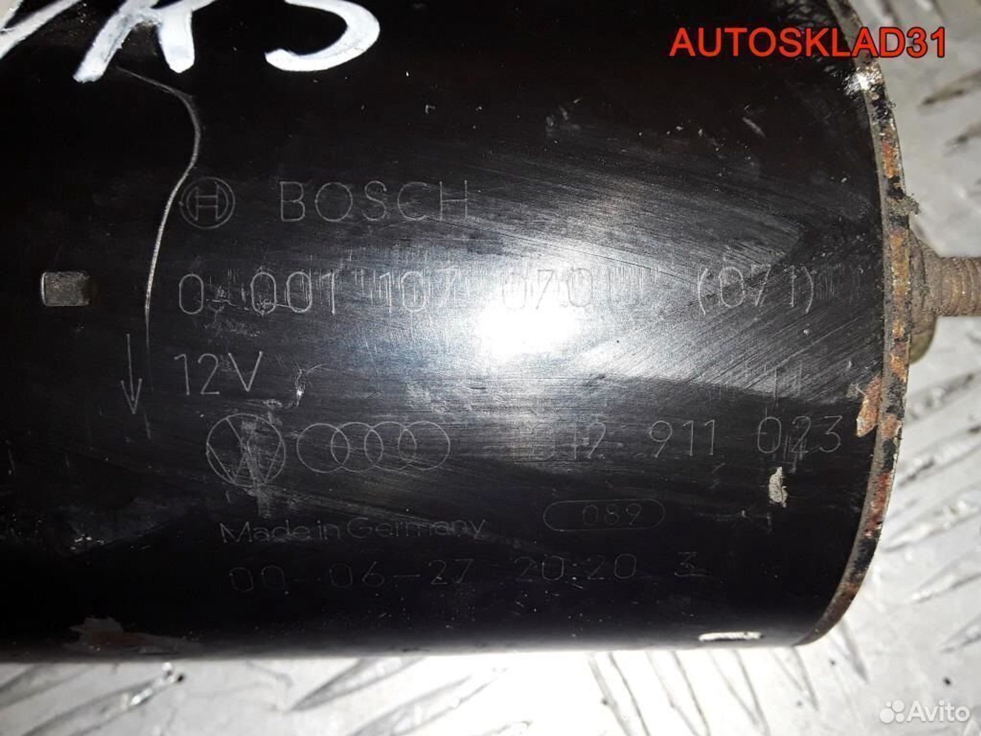 Стартер Volkswagen Passat B5 2.3 AGZ 0001107070, 4100 рублей, Дубовое