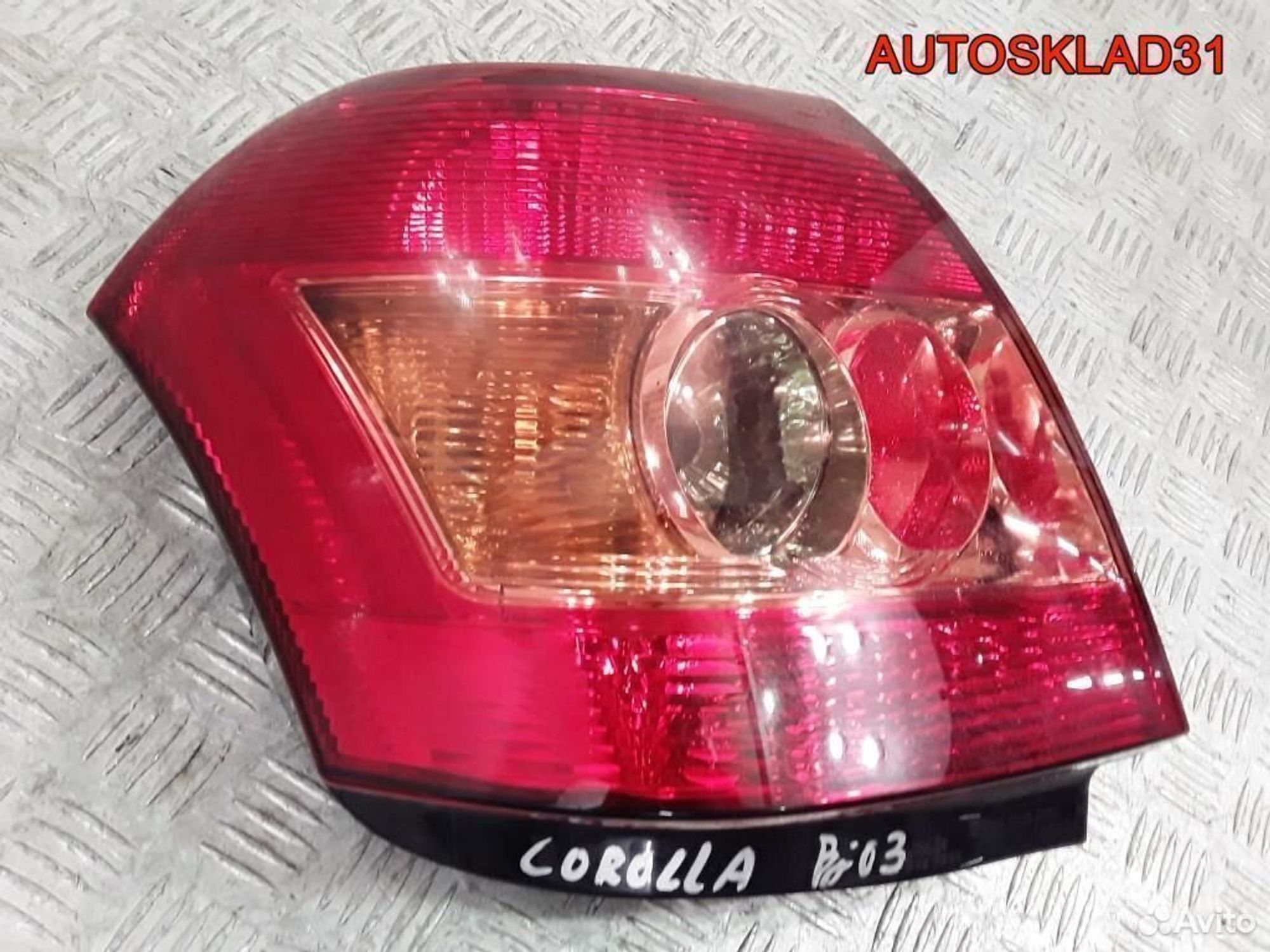 Фонарь задний правый Toyota Corolla E12 Рестайлинг, 2900 рублей, Дубовое