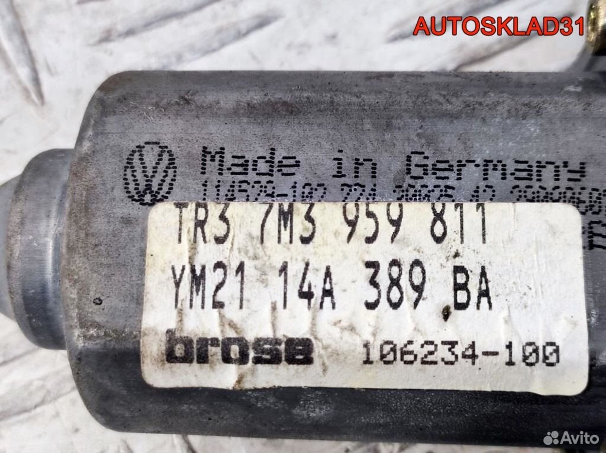 Моторчик стеклоподъемника VW Sharan 7M3959811, 1700 рублей, Дубовое