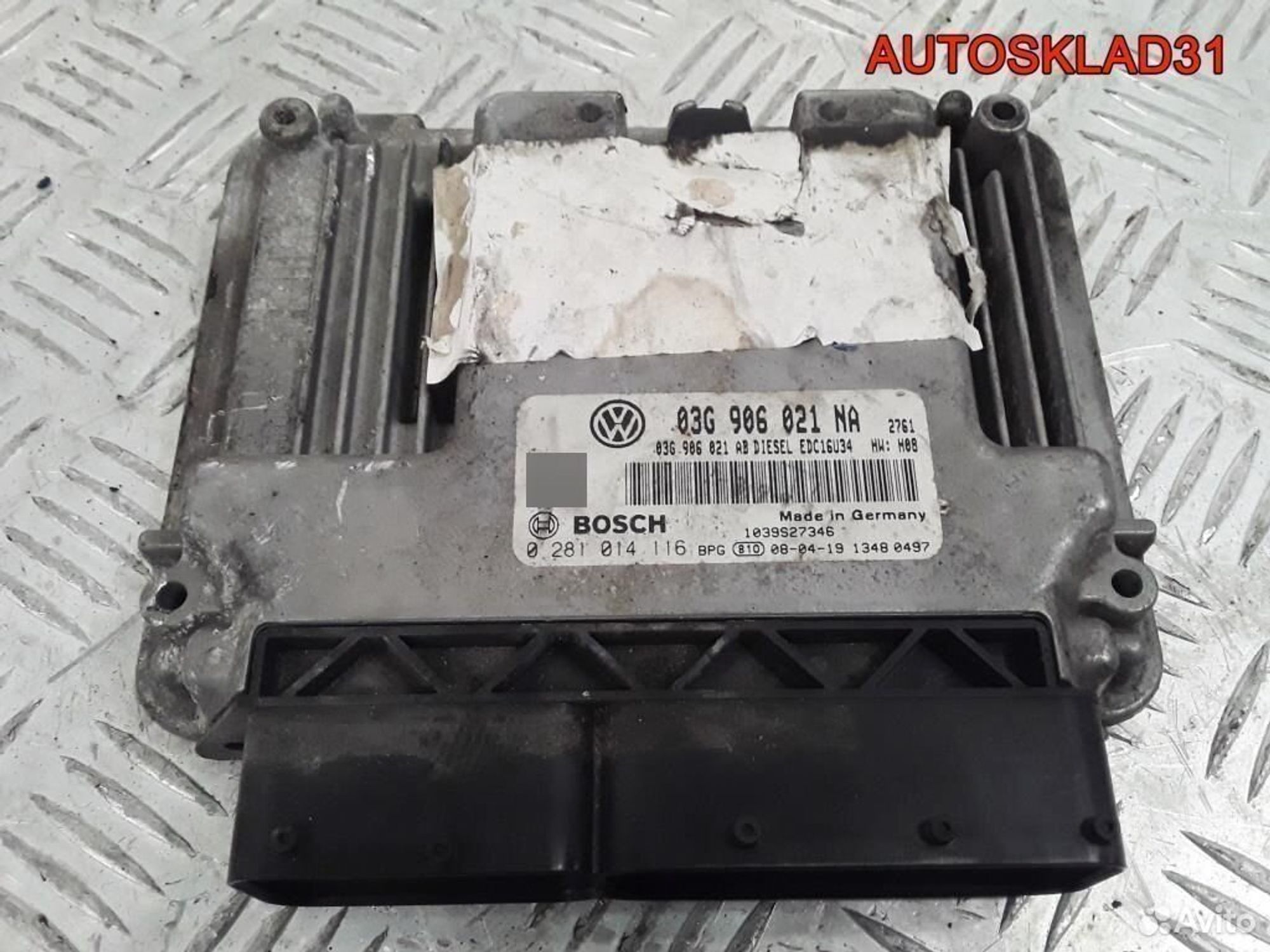 Эбу Volkswagen Golf 5 1.9 BLS 03G906021NA, 4100 рублей, Дубовое