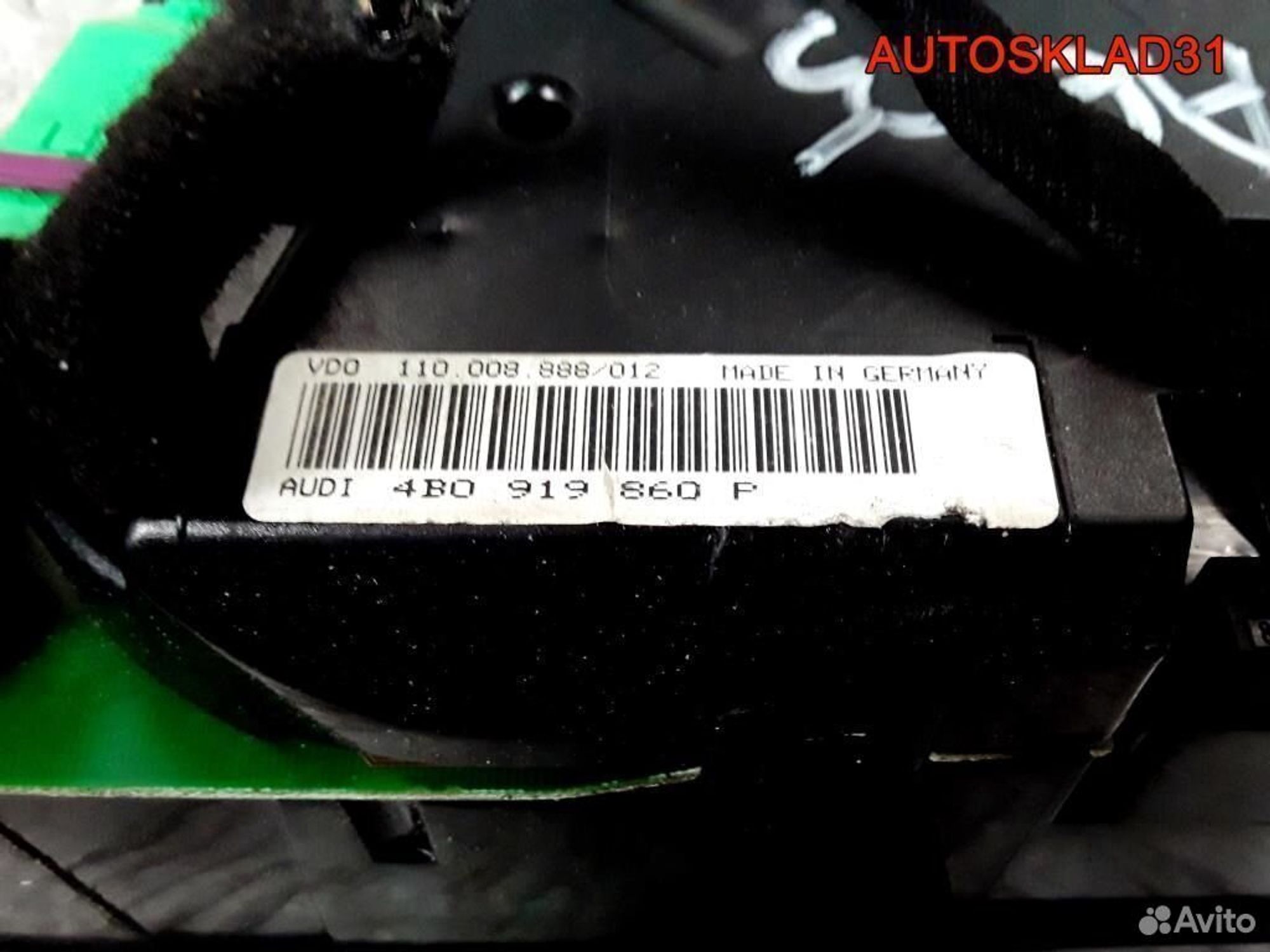 Панель приборов Audi A6 C5 4B0919860P бензин, 4100 рублей, Дубовое