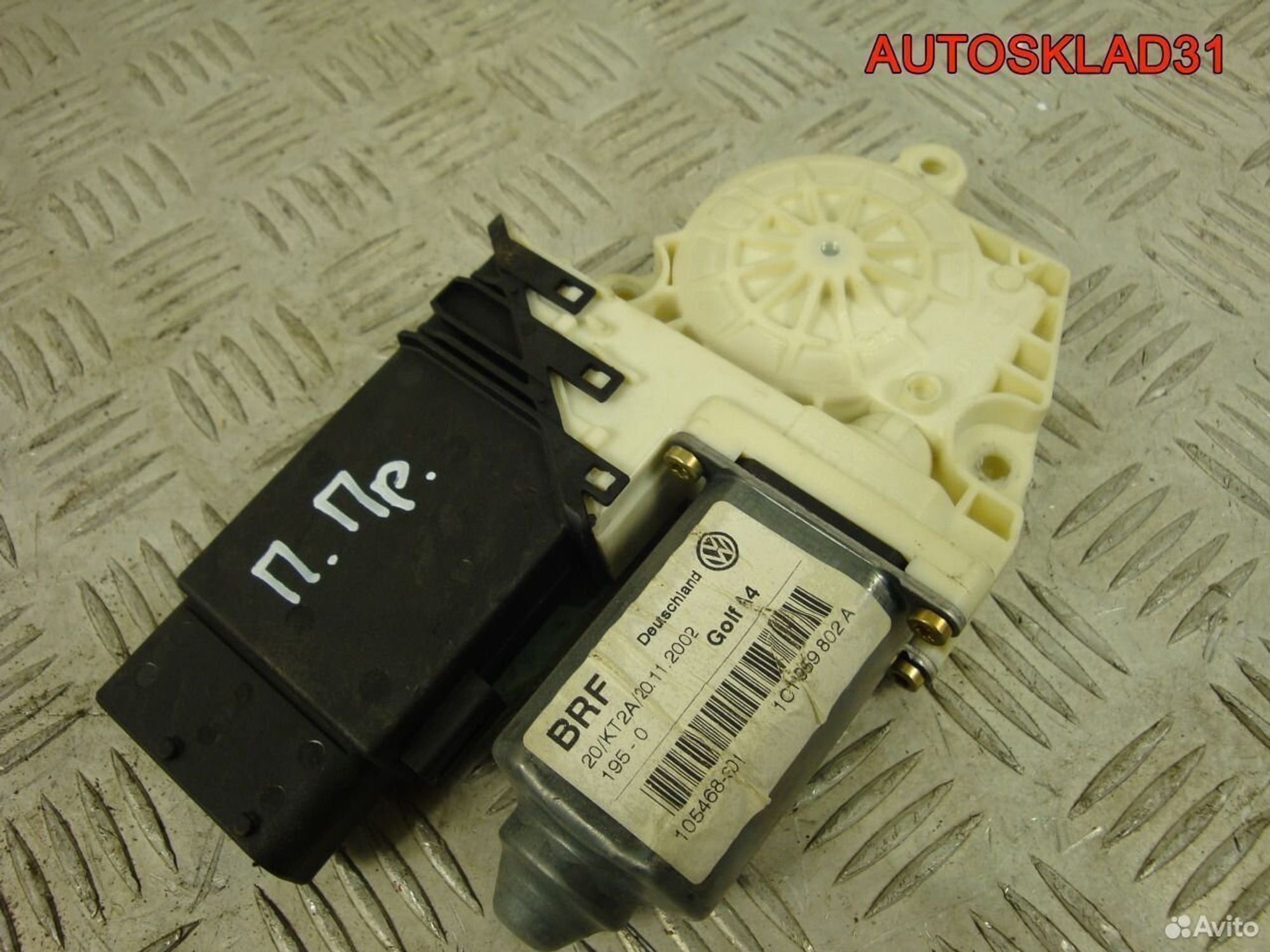 Моторчик стеклоподъёмника передний правый VW Golf 4 1C1959802A, 800 рублей, Дубовое