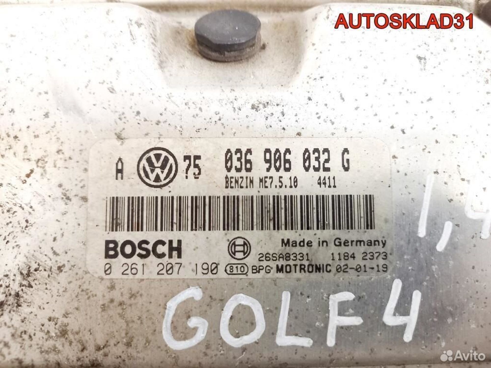 Блок эбу Volkswagen Golf 4 1.4 BCA 036906032G, 1700 рублей, Дубовое
