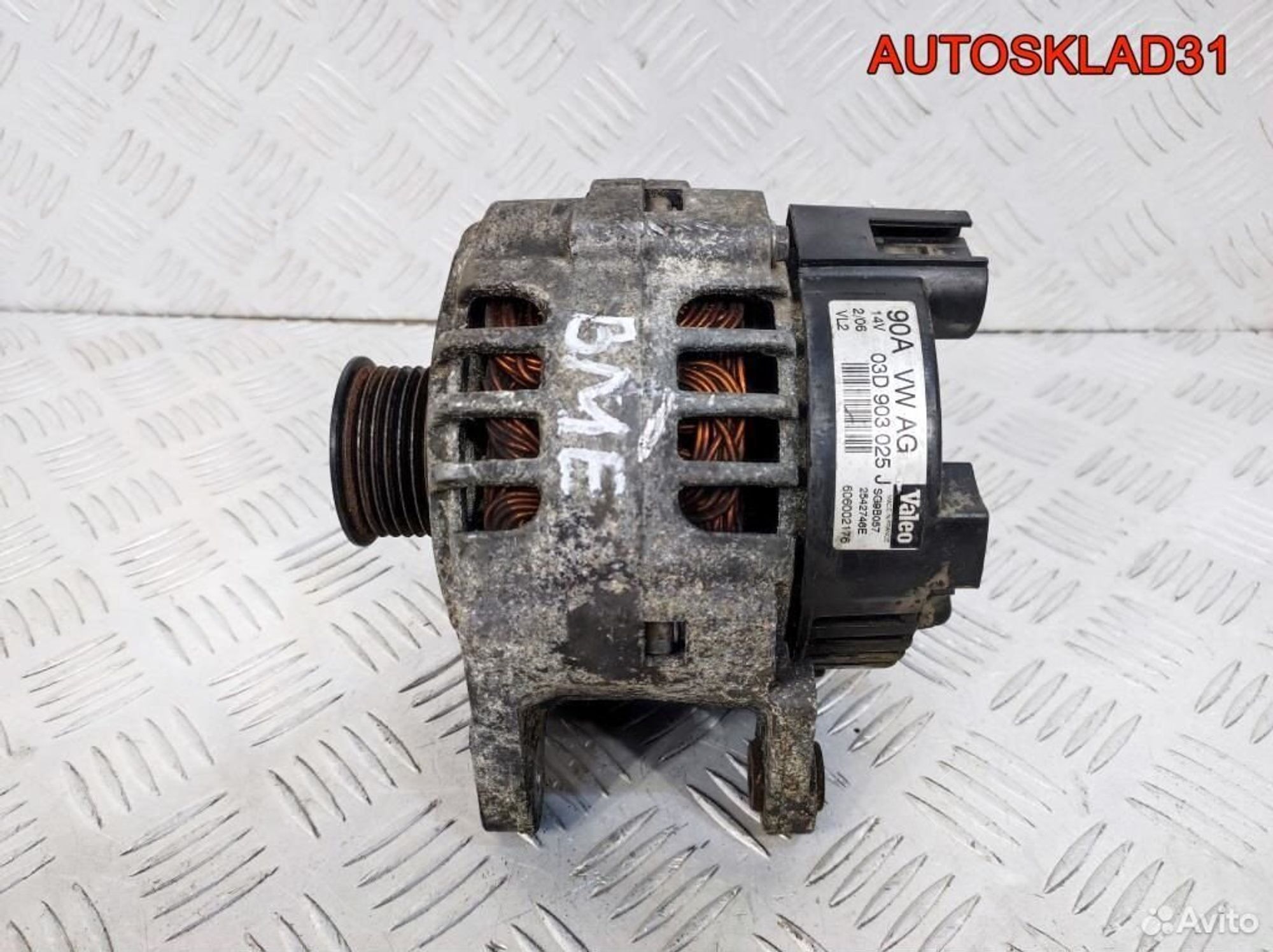 Генератор 90A VW Polo 1,2 BME 03D903025J Бензин, 4600 рублей, Дубовое