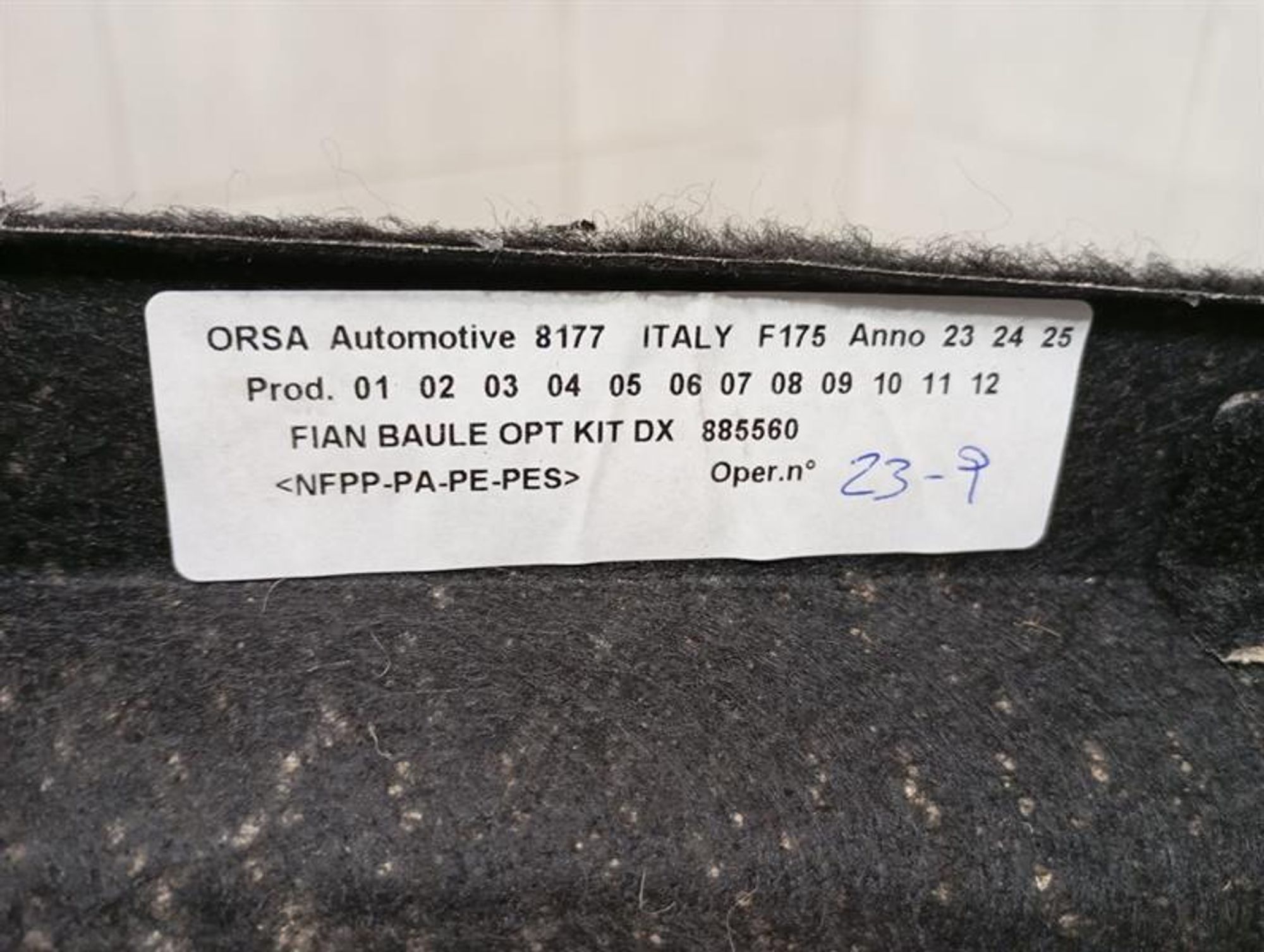 Комплект для багажного отделения Ferrari Purosangue F175, 330000 рублей, Москва