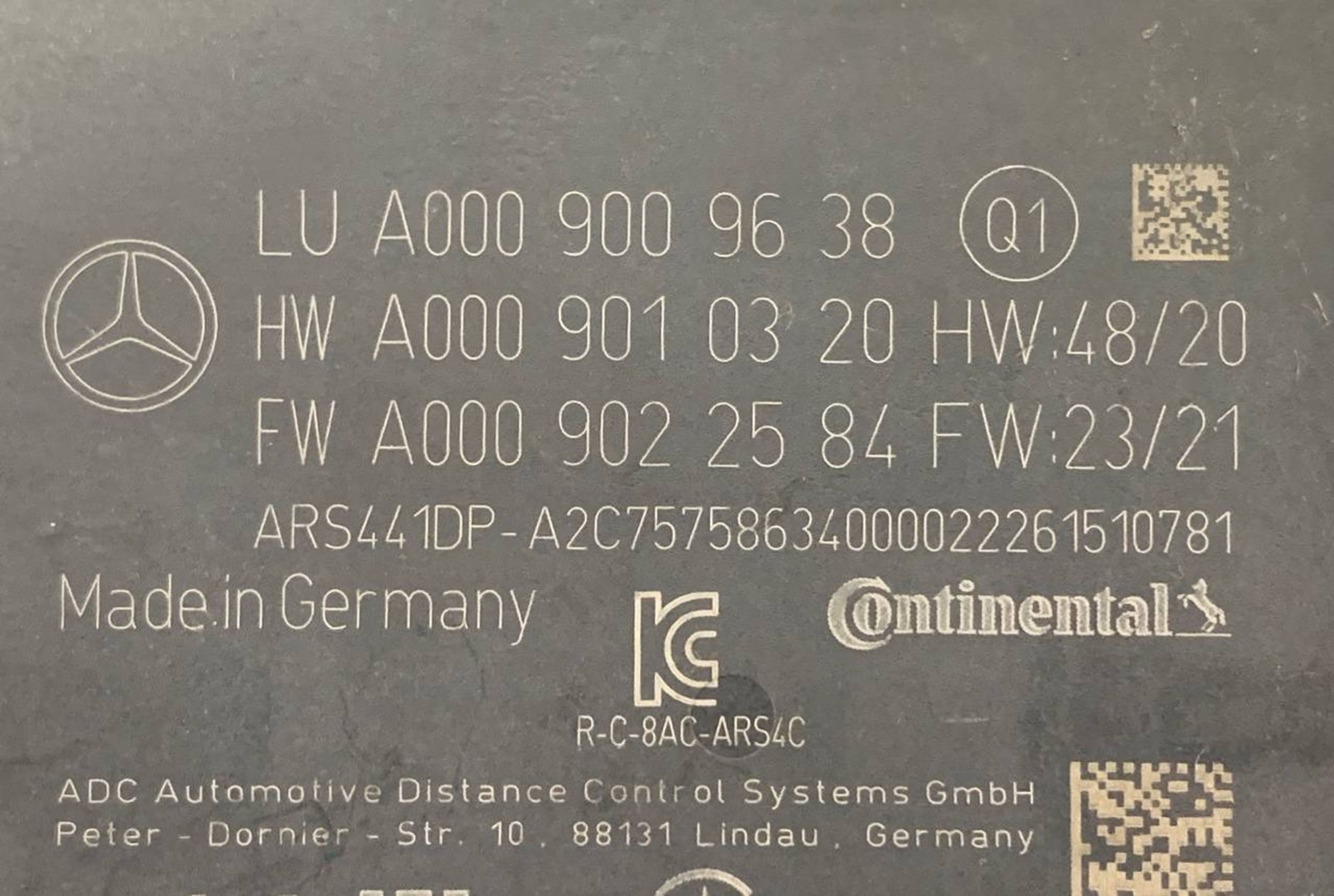 Радарный датчик дистроник ( Distronic ) Mercedes-Benz S class W223, 24000 рублей, Москва