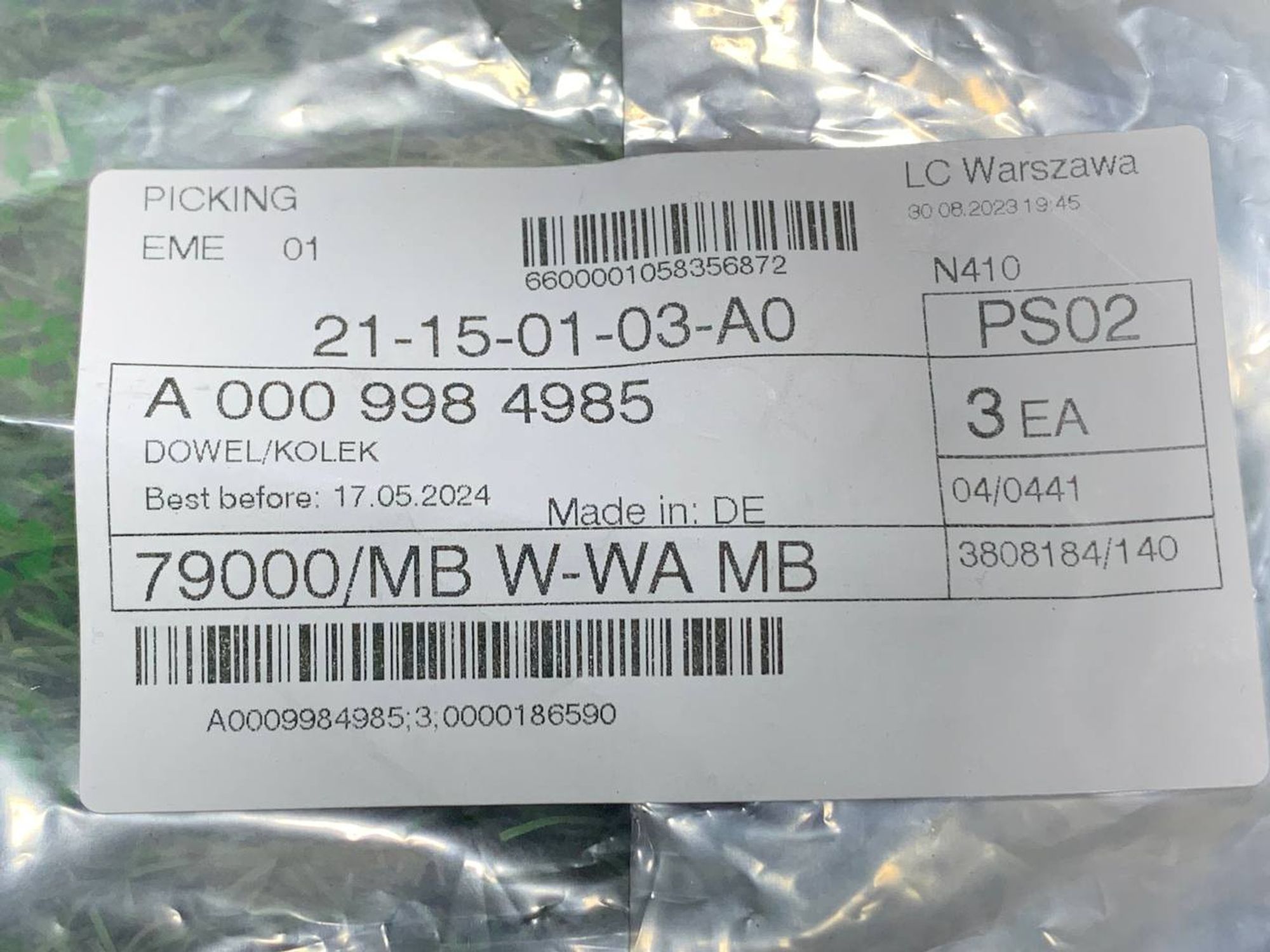 Клипса пистон крепление MERCEDES-BENZ, 1000 рублей, Москва