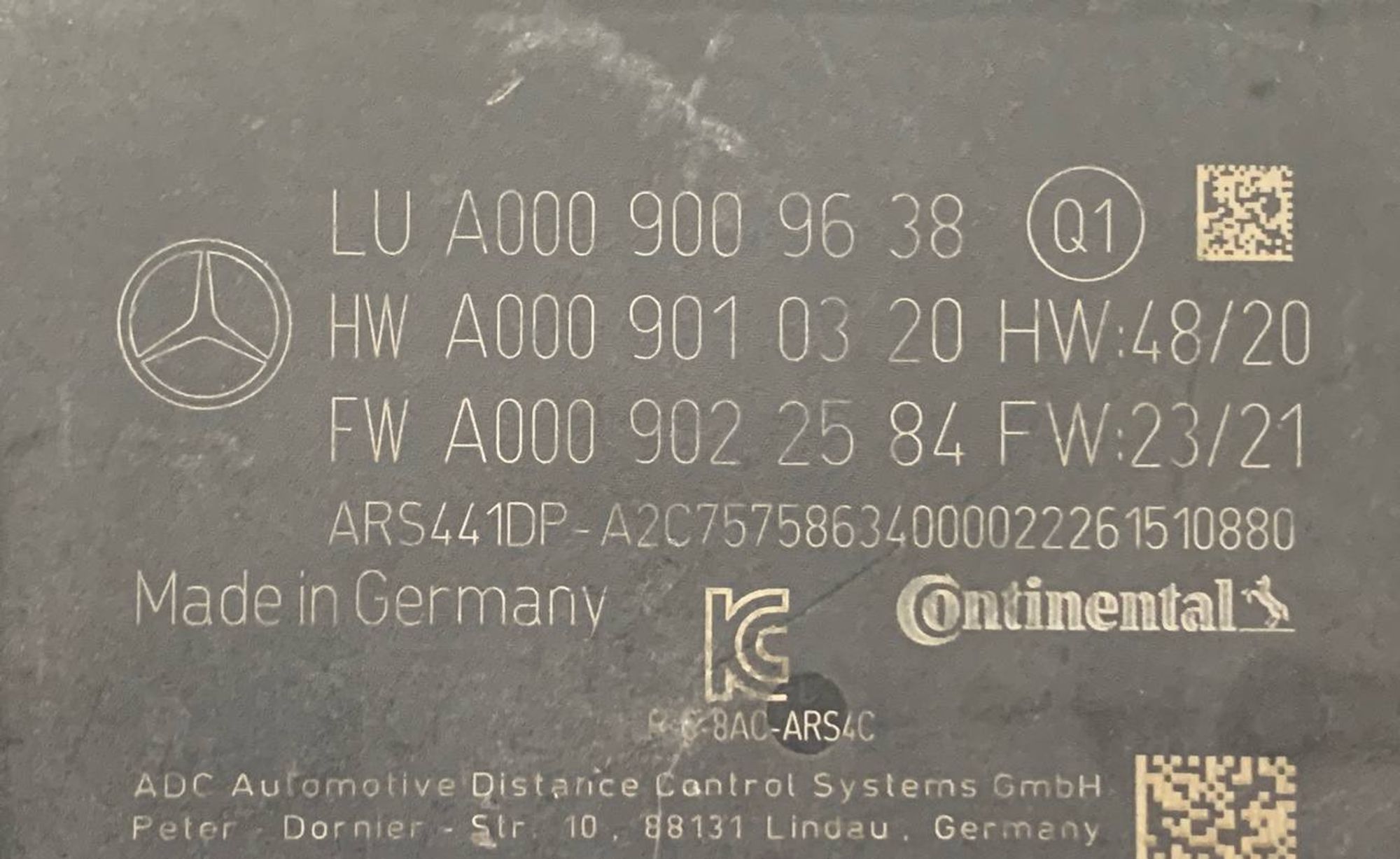 Радарный датчик дистроник ( Distronic ) Mercedes-Benz S class W223, 24000 рублей, Москва